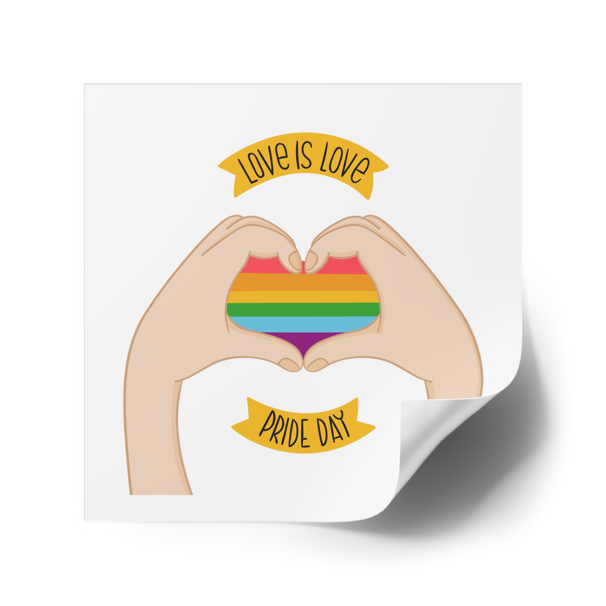 Pride Day Concept(1) Laminate Stickers Square - Image 74