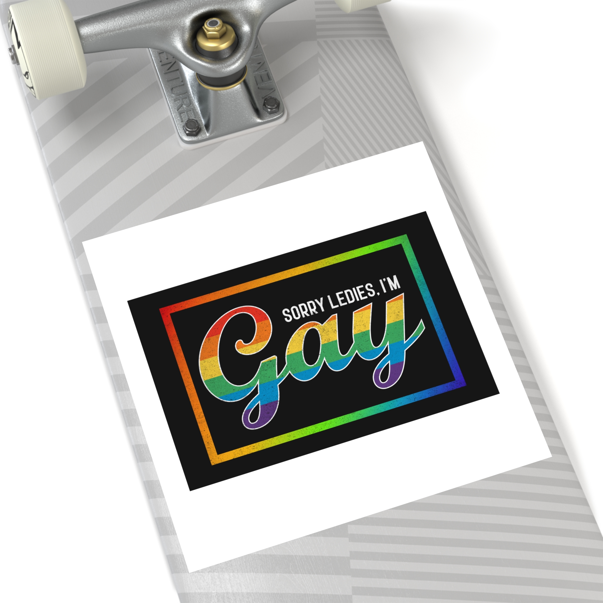 Pride Gay Rainbow Typography Vector Premium T Shirt(3) Laminate Stickers Square - Image 64
