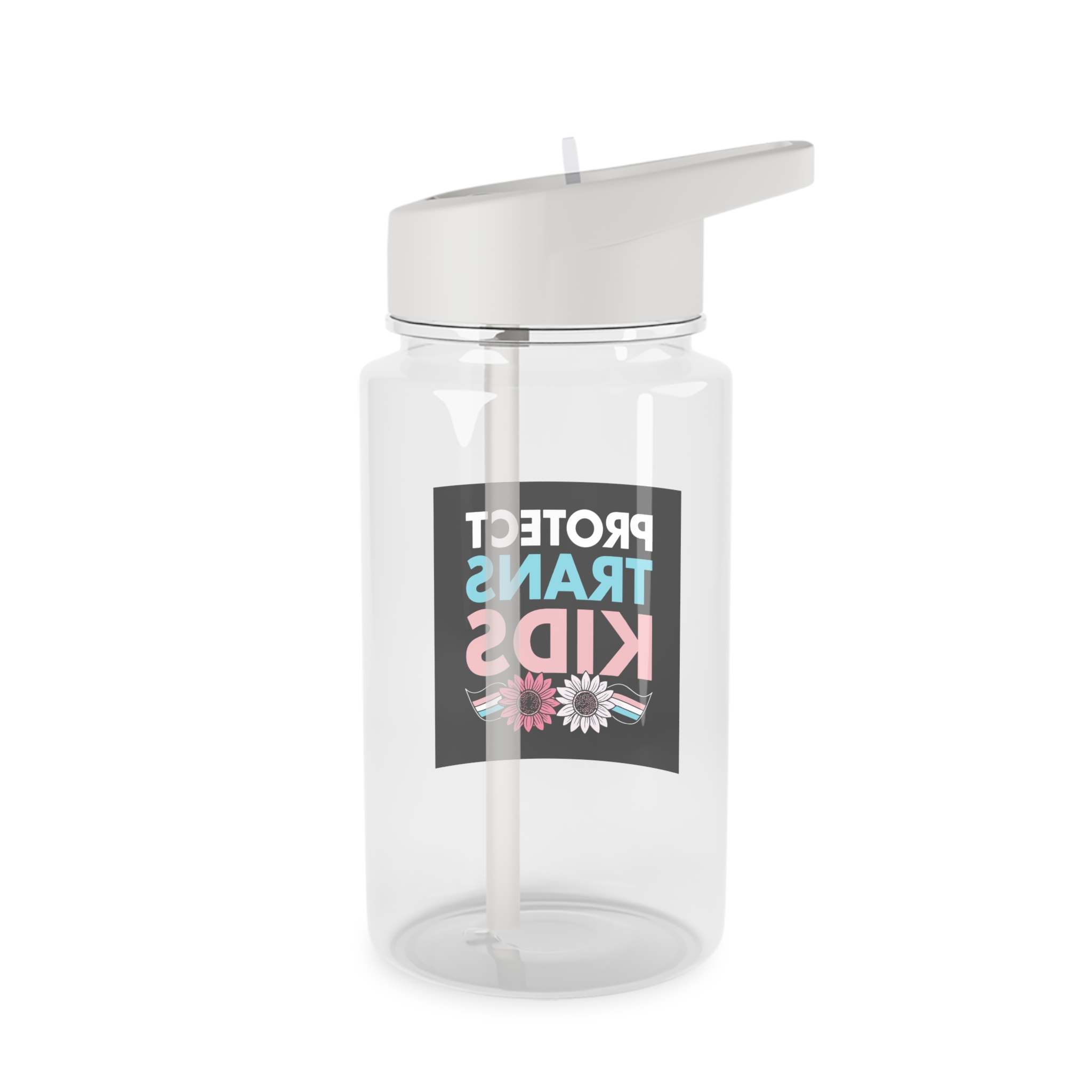 Protect Trans Kids(1) Tritan Water Bottle - Image 2