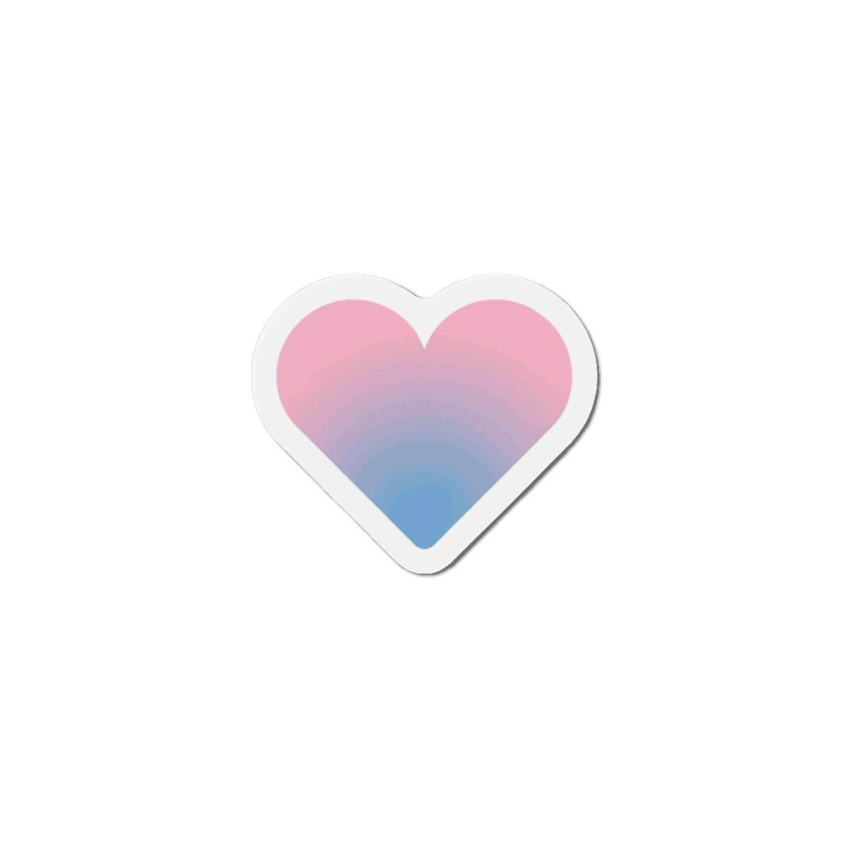 Gradient Heart Symbol Love Affection Die Cut Magnets - Image 4