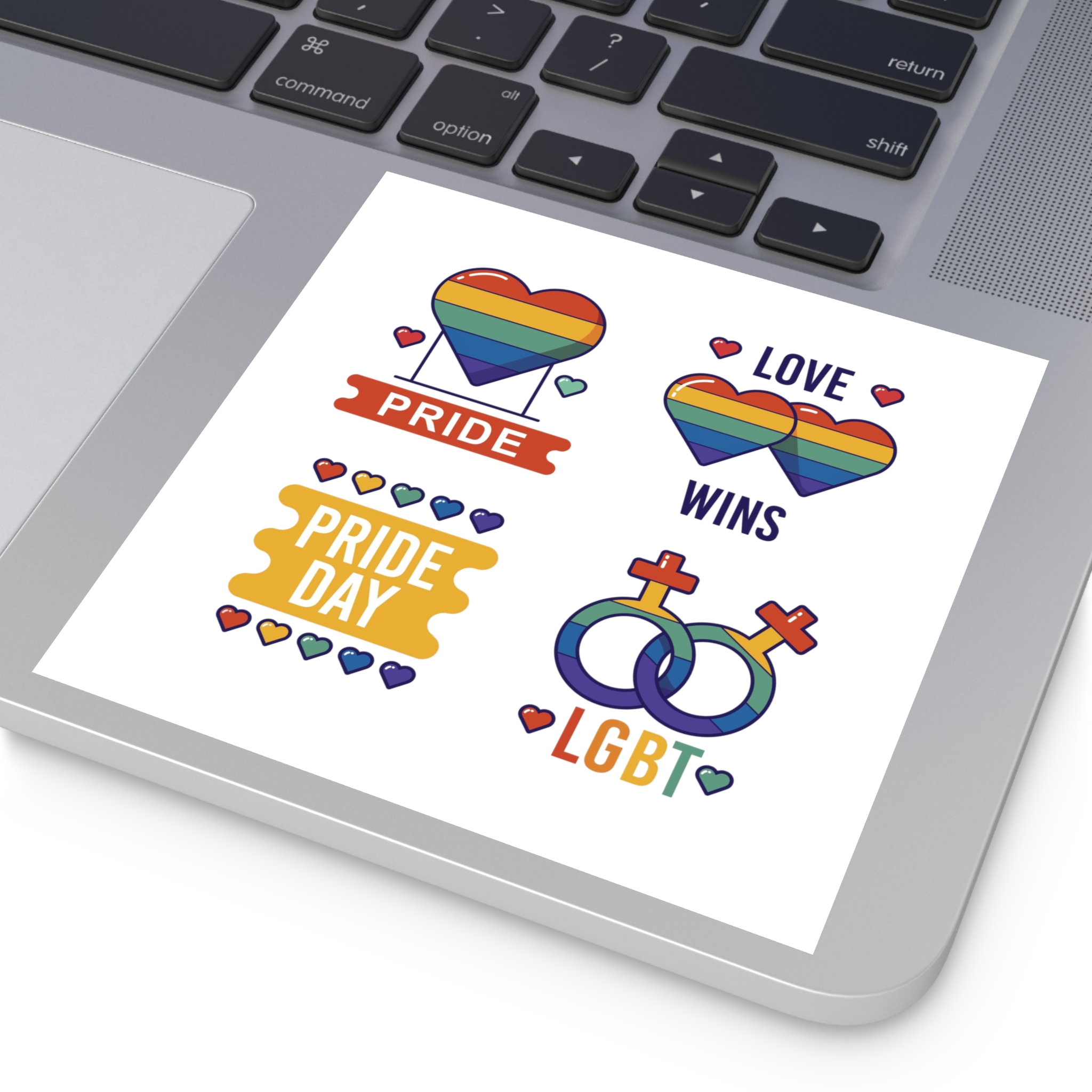 Pride Day Label Collection Concept Laminate Stickers Square - Image 35