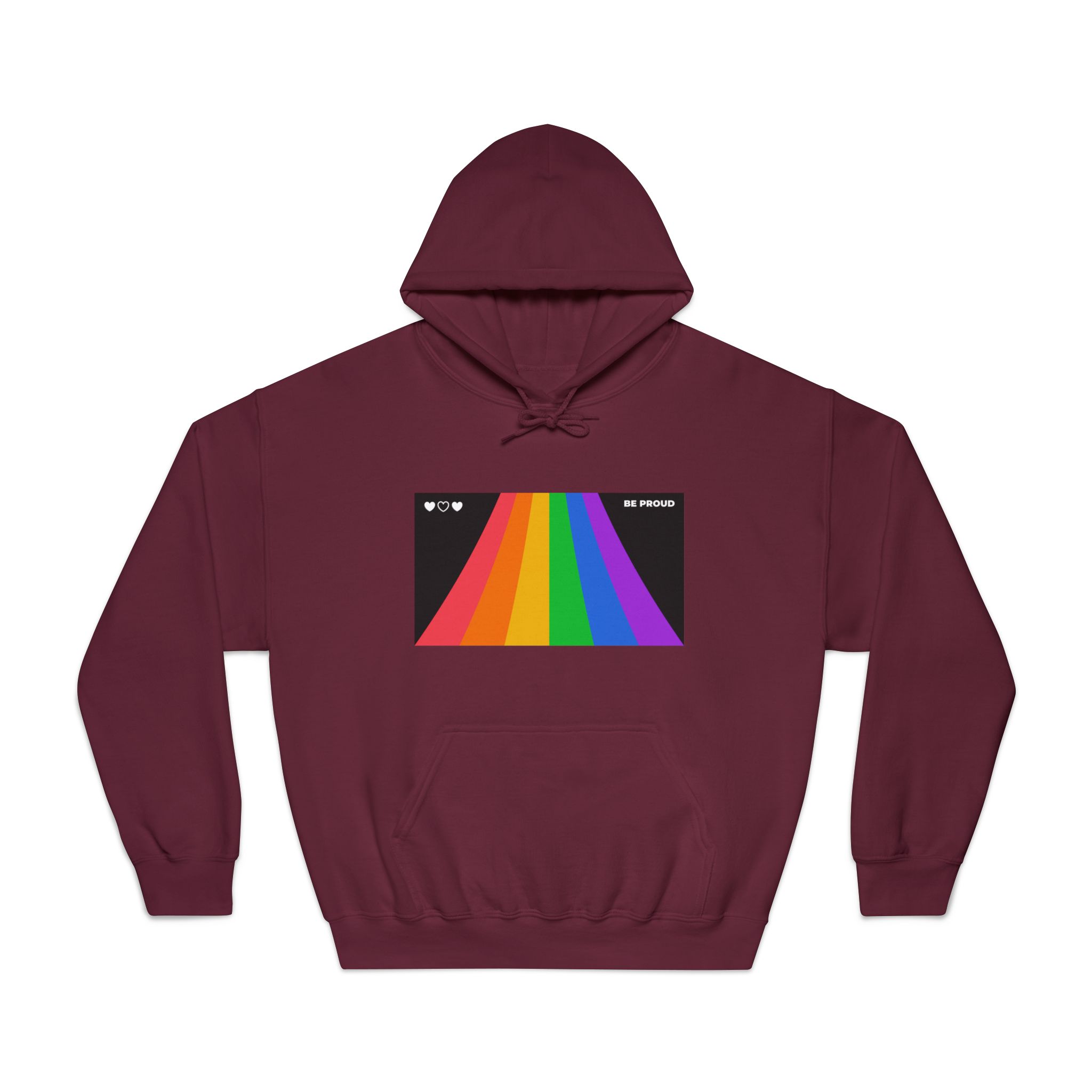 Modern Colorful Pride Zoom Background Unisex Dryblend Hooded Sweatshirt - Image 17