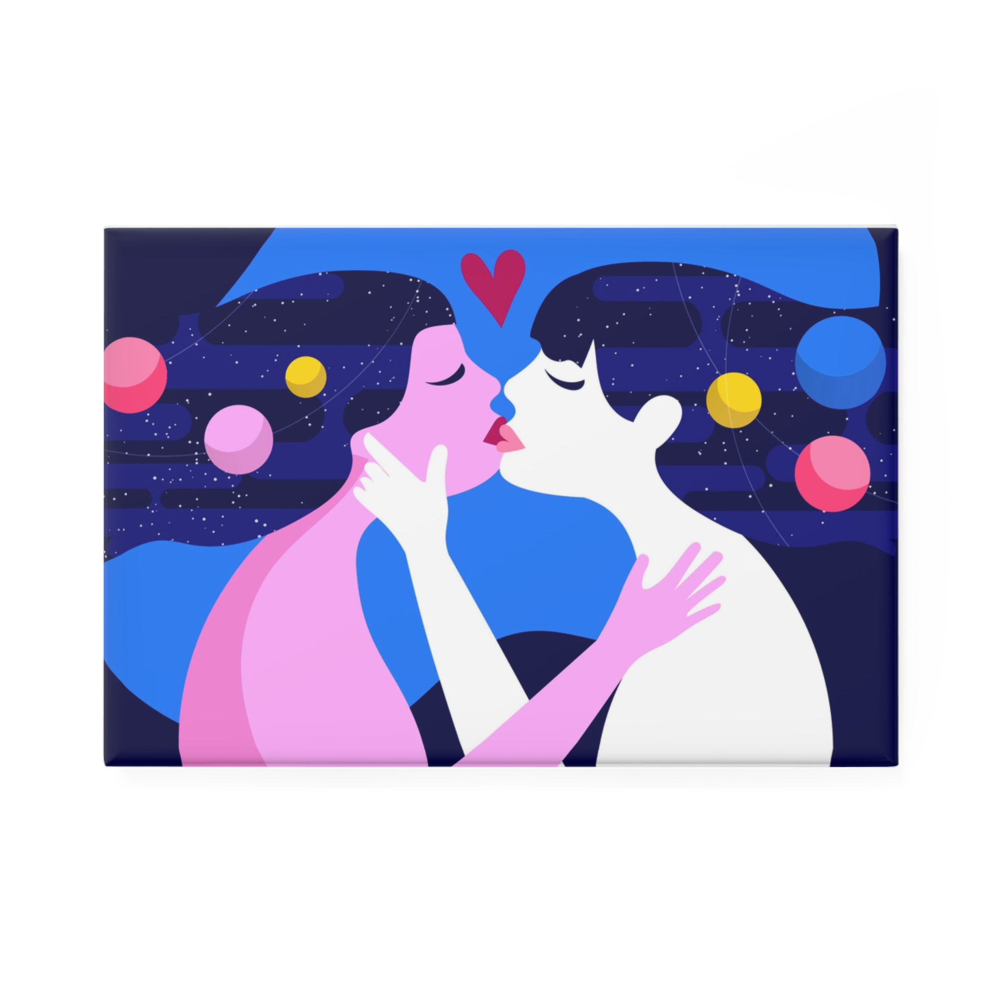 Lesbian Pride Design 4C2A53 Button Magnet Rectangle 1 And 10 Pcs - Image 5