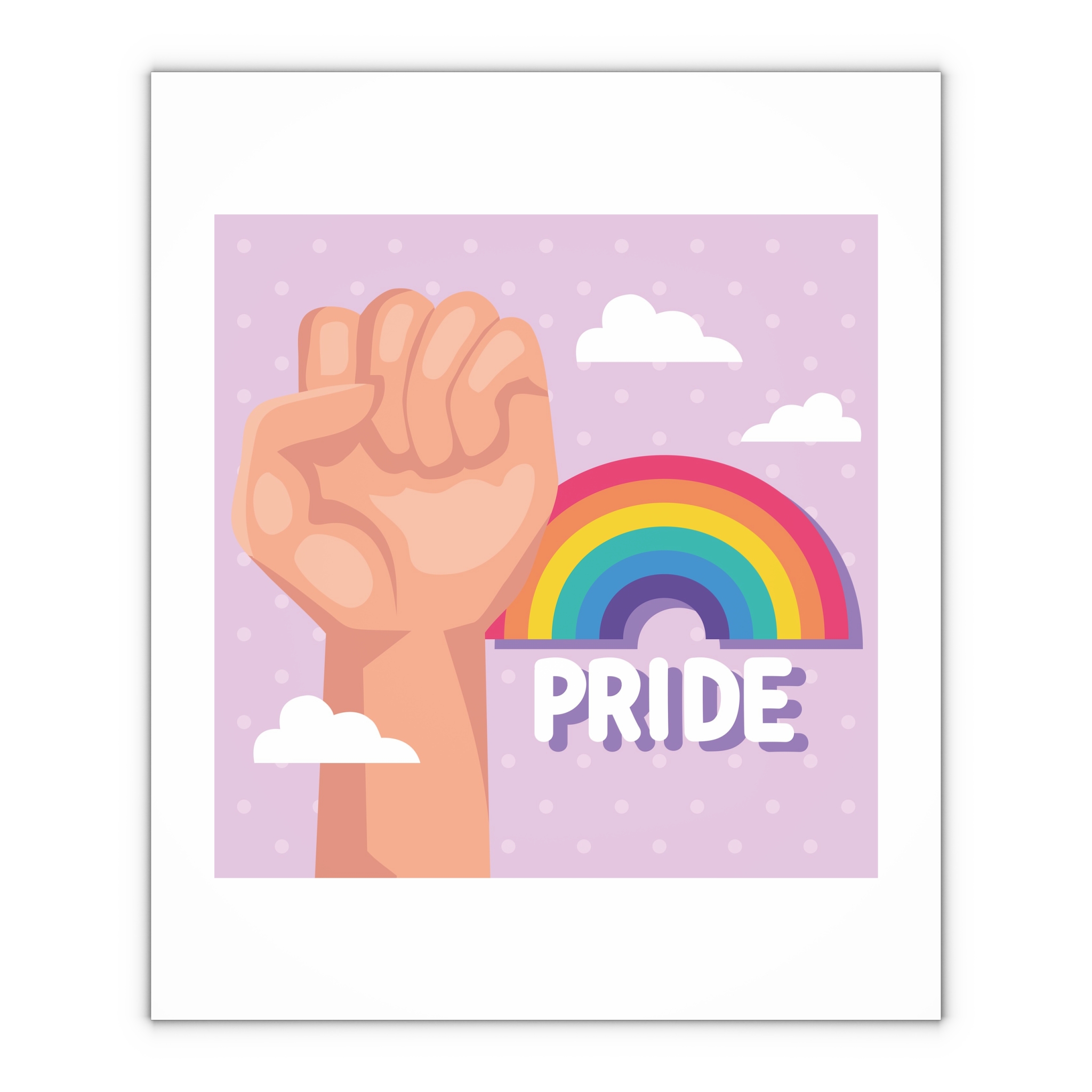 Pride Lettering With Rainbow Card Gift Wrapping Paper Sheets 1pc - Image 4