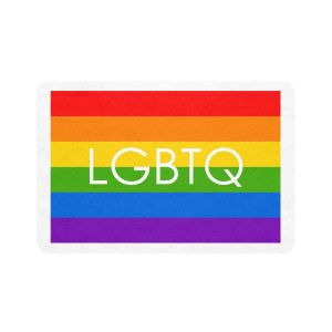 Lesbian Gay Bisexual Transgender Queer Flag Rainbow Pride Flag Lgbtq Pet Food Mat 12x18