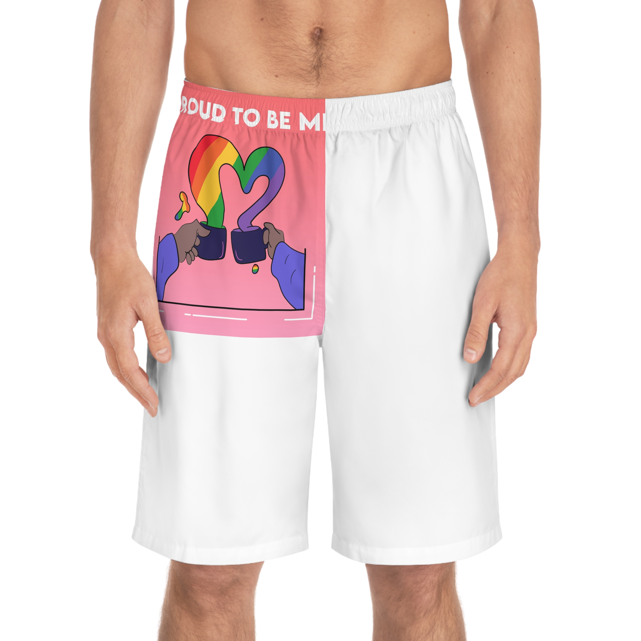 Creativesmoke Lgbtq 6 Mens Board Shorts Aop - Image 3