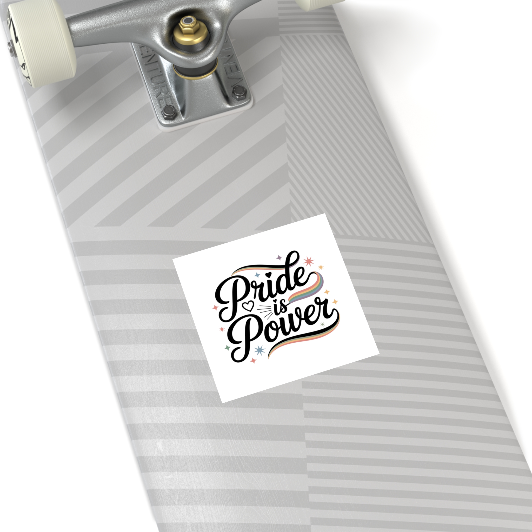 Pride Is Power T Shirt Design Isolated White Background Laminate Stickers Square - Image 28
