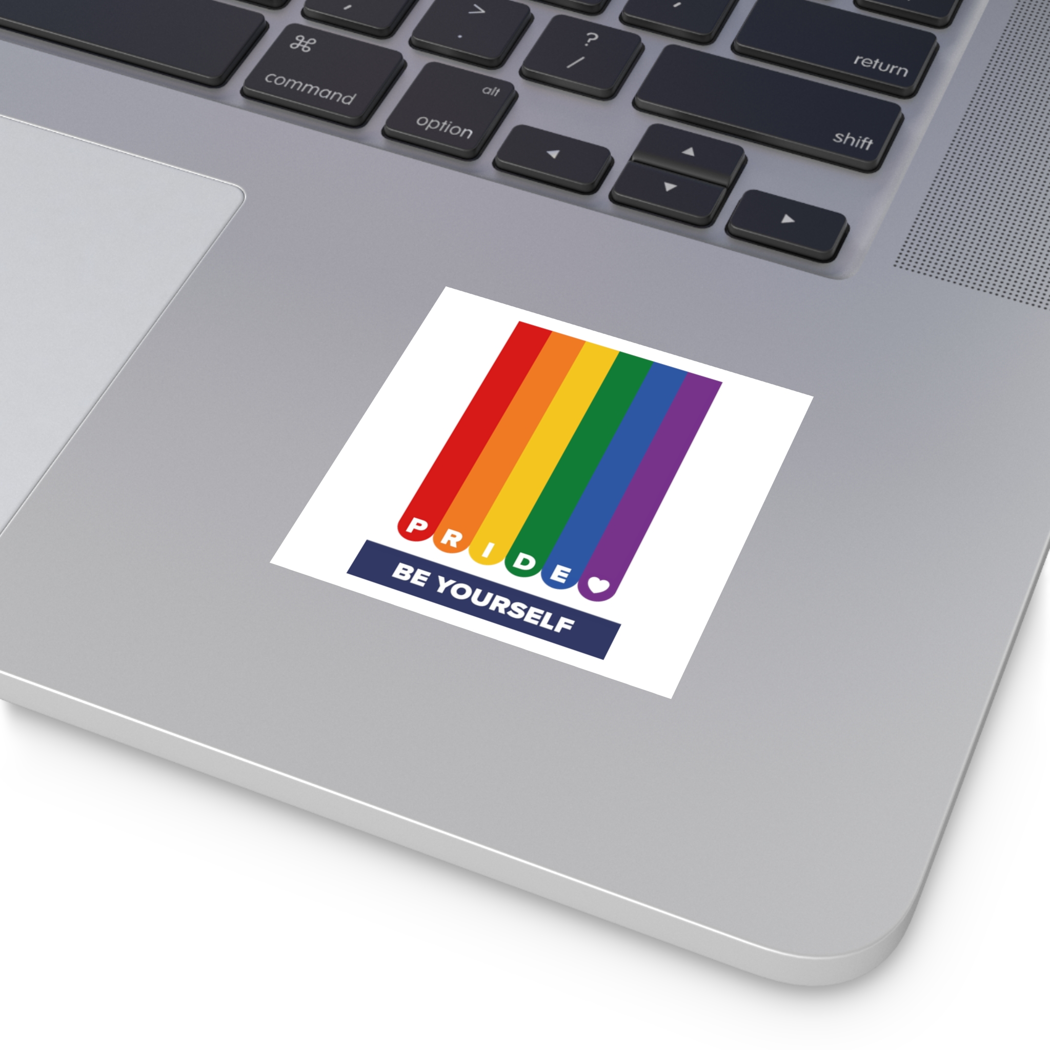 Lgbt Pride Month June Lesbian Gay Bisexual Transgender Lgbtq Flag Rainbow Vector Laminate Stickers Square - Image 3