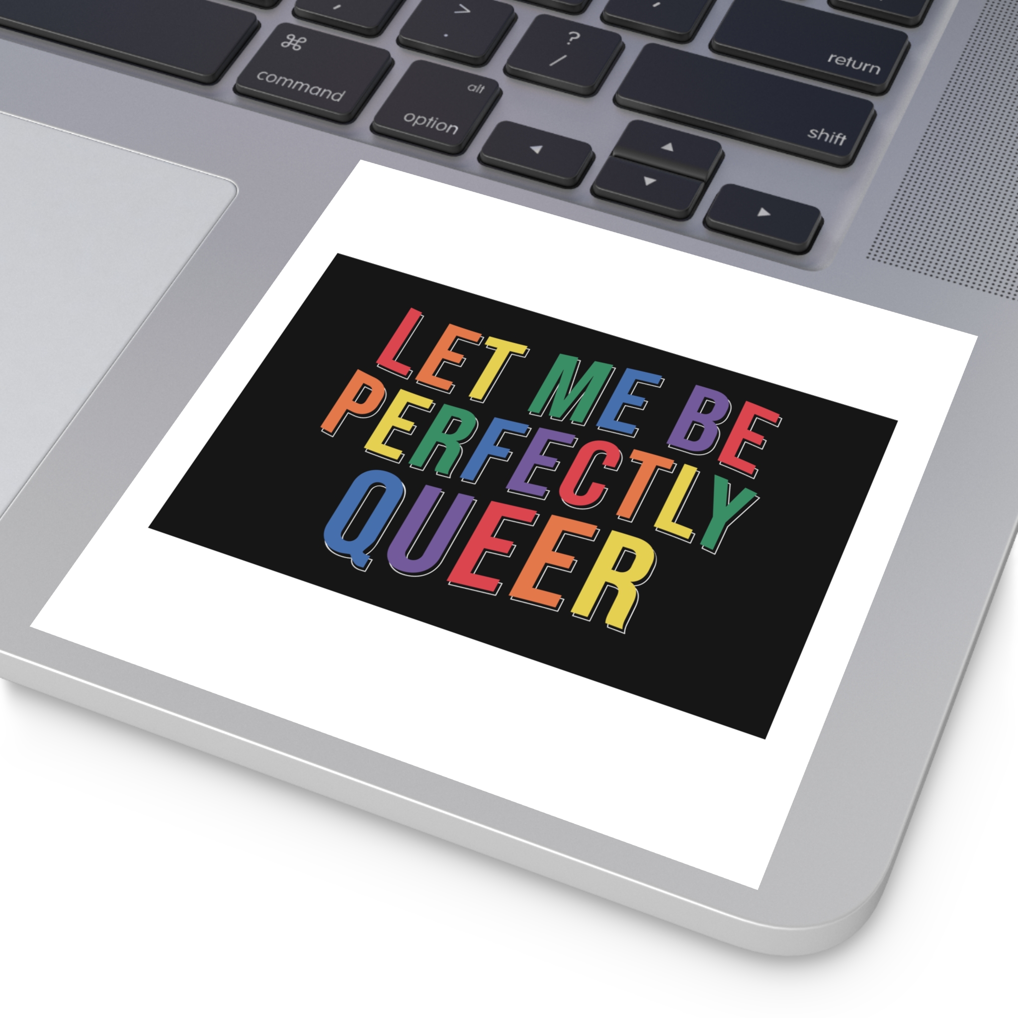 Pride Lgbtq Gay Typography Vector Tshirt Design(9) Laminate Stickers Square - Image 43