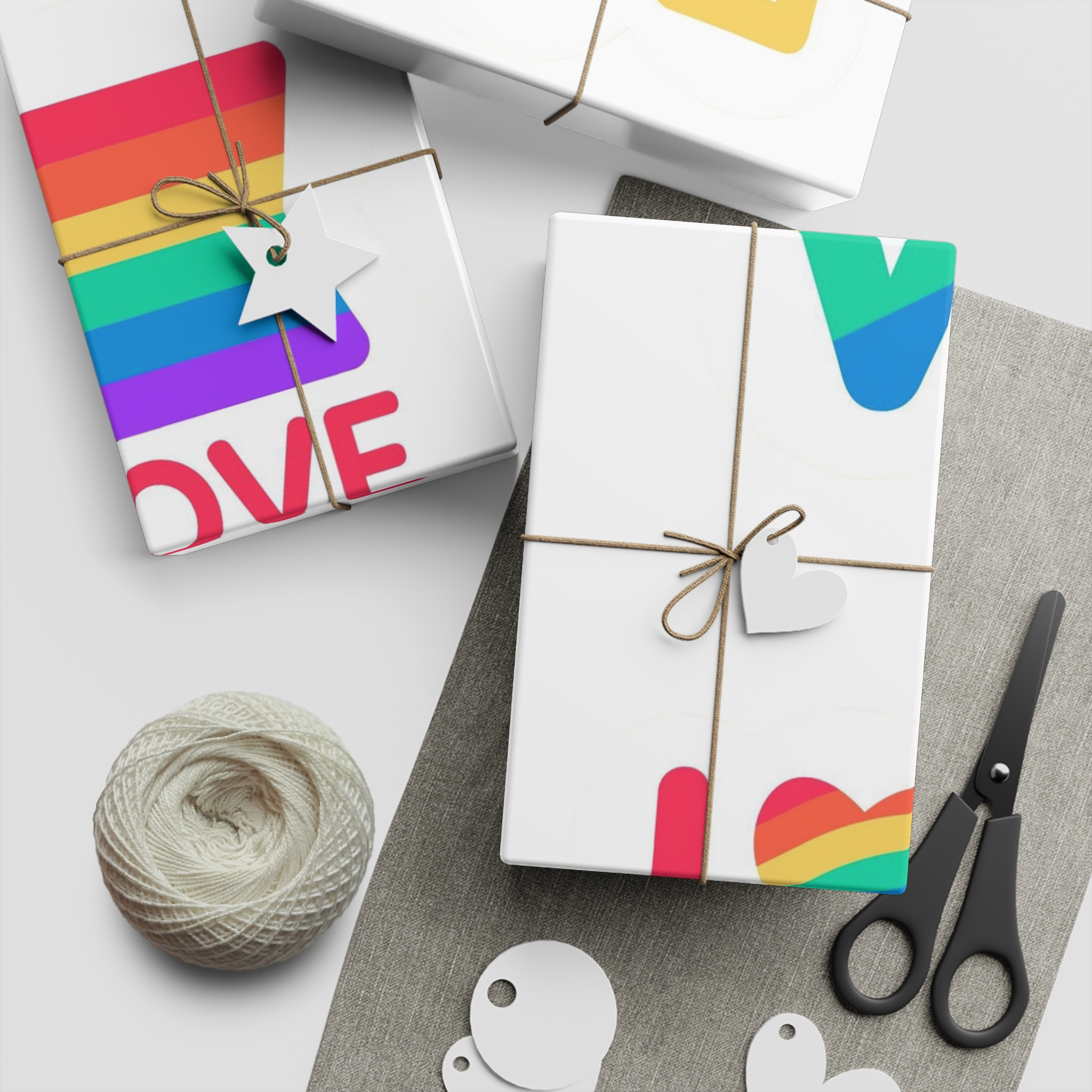 Pride Day Label Collection Theme Gift Wrapping Paper Sheets 1pc - Image 5