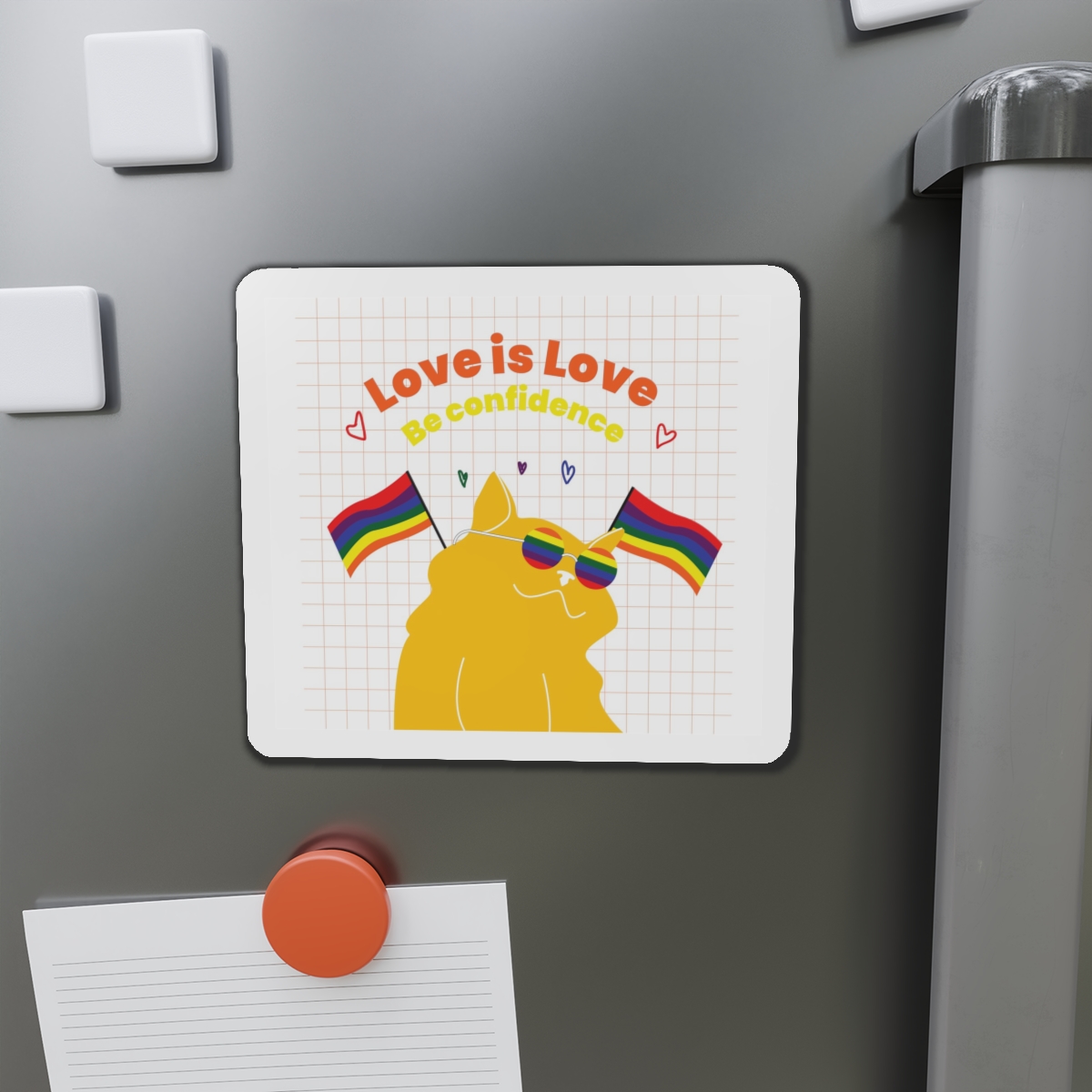 Pride Month Flat Design Illustration Die Cut Magnets - Image 14