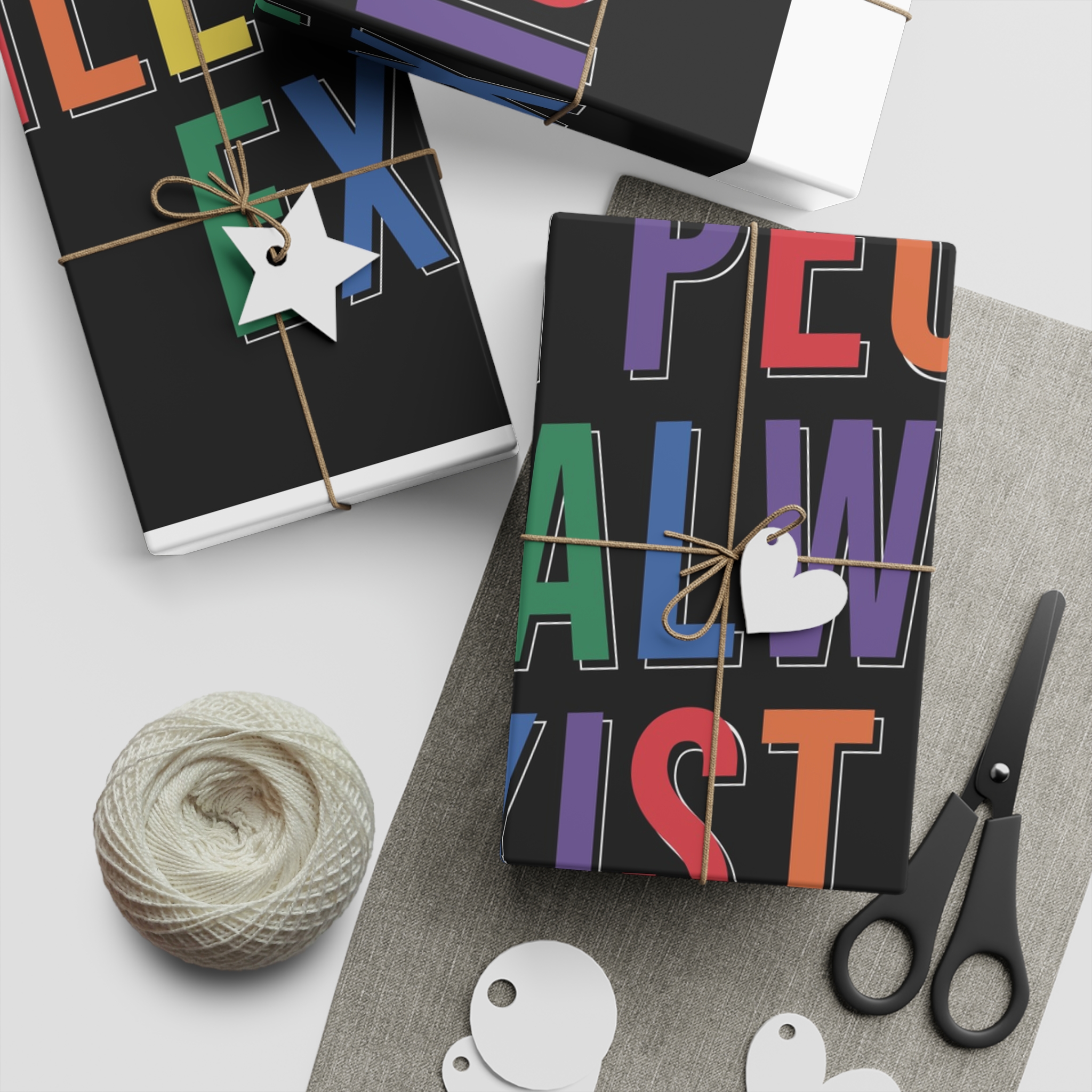 Pride Lgbtq Gay Typography Vector Tshirt Design(12) Gift Wrapping Paper Sheets 1pc - Image 5