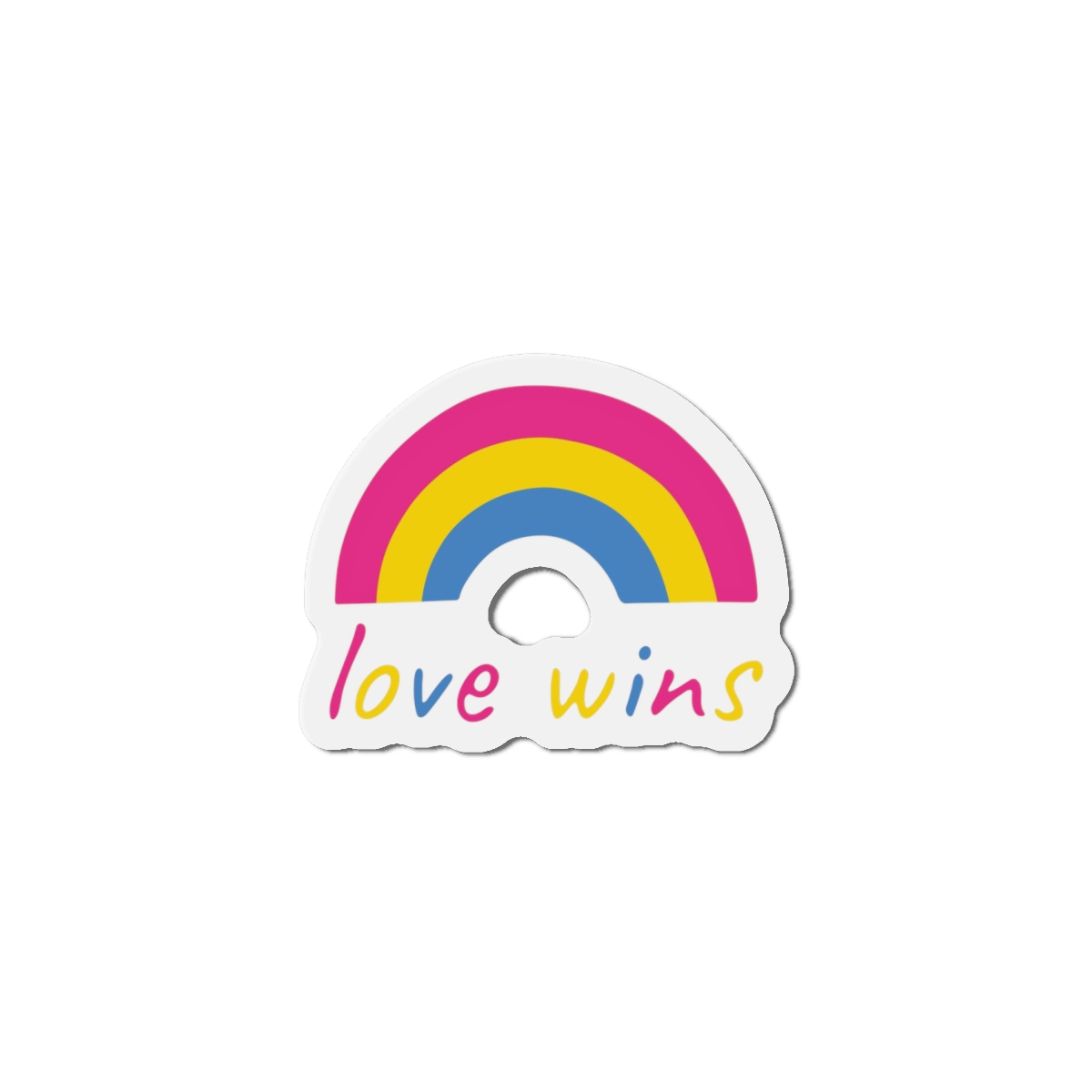 Colorful Rainbow Shape Pansexual Pride Flag Happy Pride Day Lgbtqia Community Pride Month Vector Hand Drawn Doodle Posters Stickers Logo Cards Die Cut Magnets - Image 13