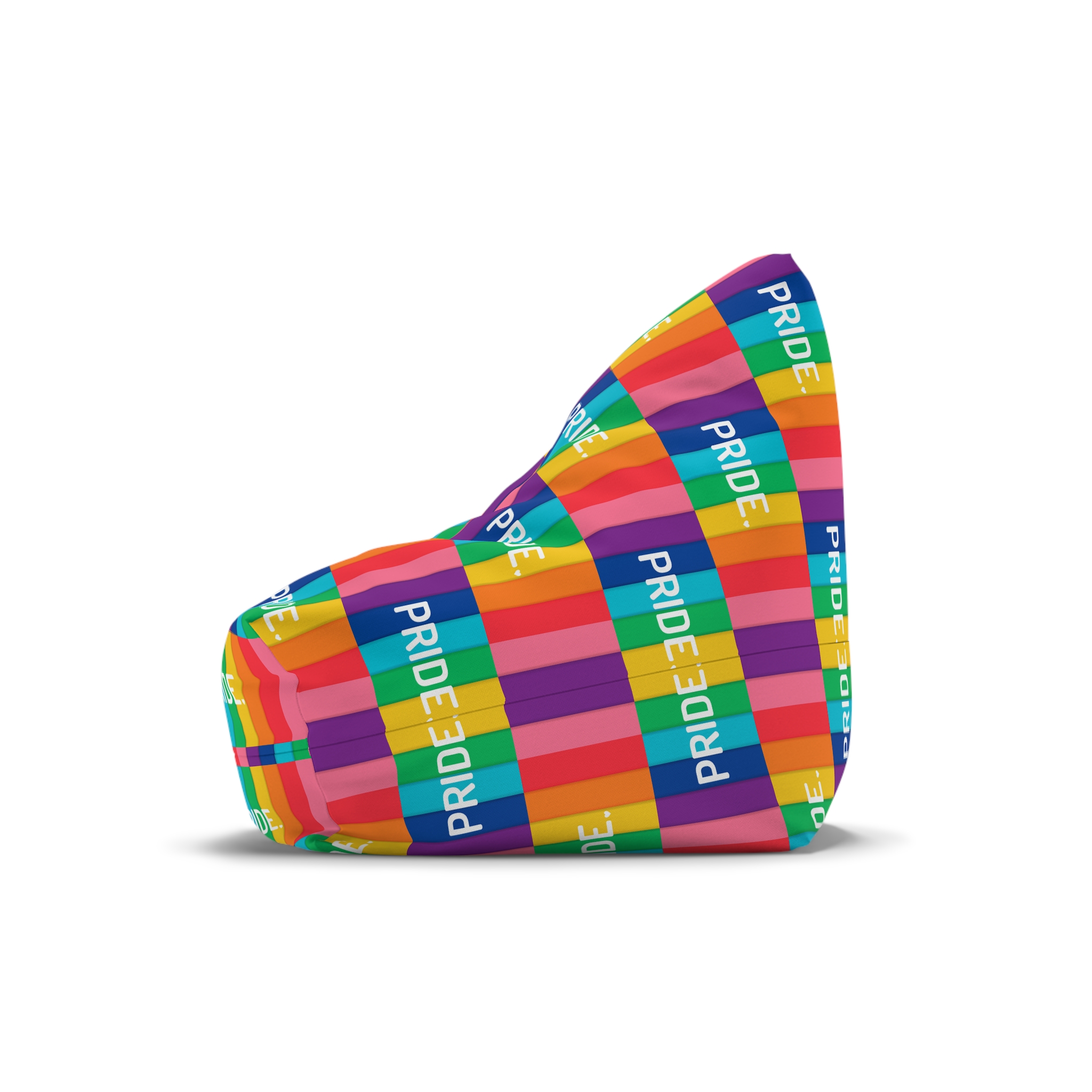 Rainbow Colored Background With Pride Concept Pride Month Bean Bag Chair Cover - Image 4