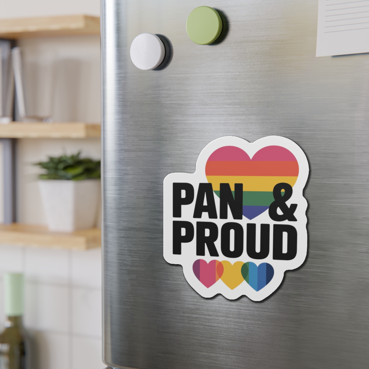 Pan Proud T Shirt Design Isolated White Background 2 Die Cut Magnets - Image 15