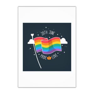 Rainbow Flag With Pride Day Concept Gift Wrapping Paper Sheets 1pc