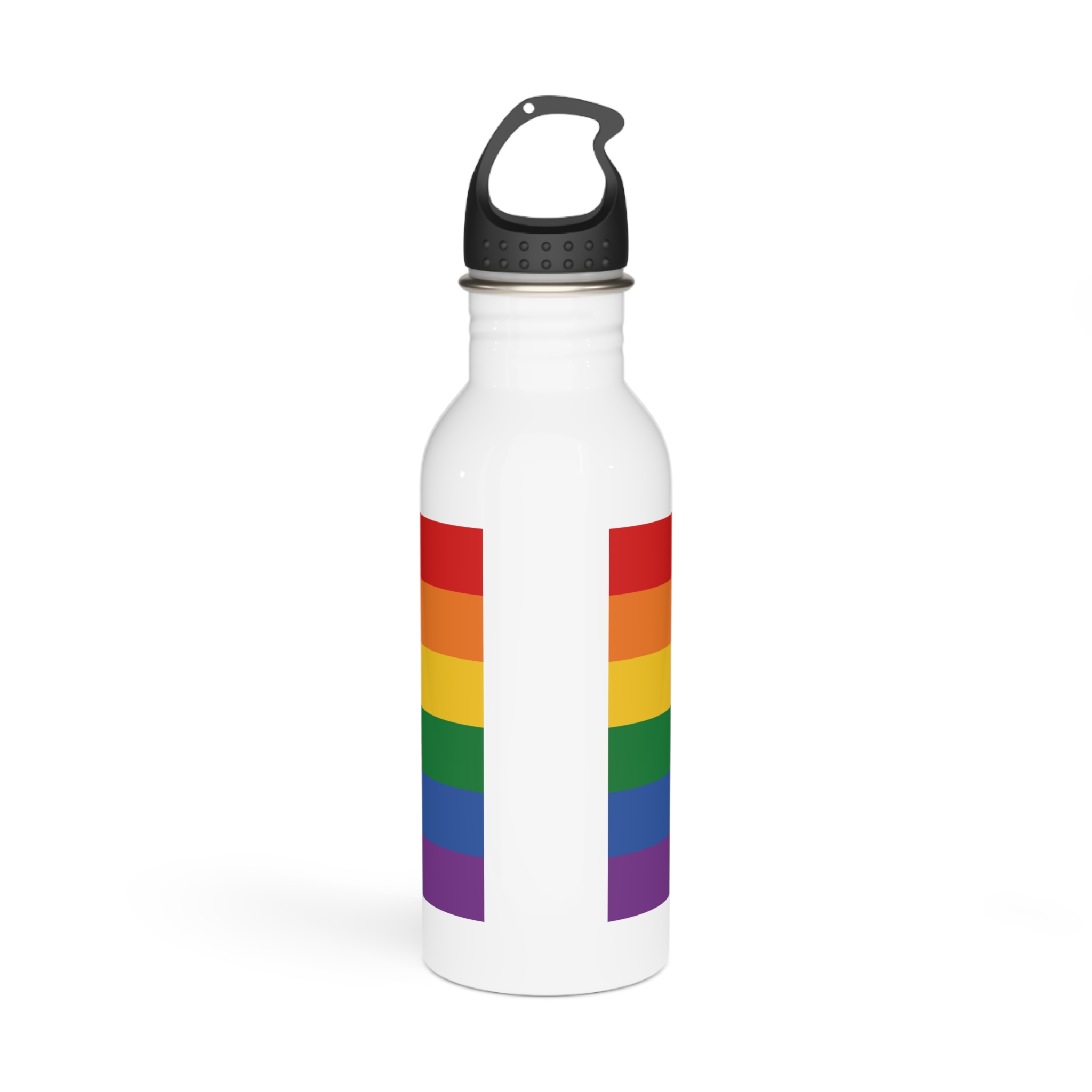 Lgbt Pride Month June Lesbian Gay Bisexual Transgender Lgbtq Flag Rainbow Vector3 Stainless Steel Water Bottle - Image 3