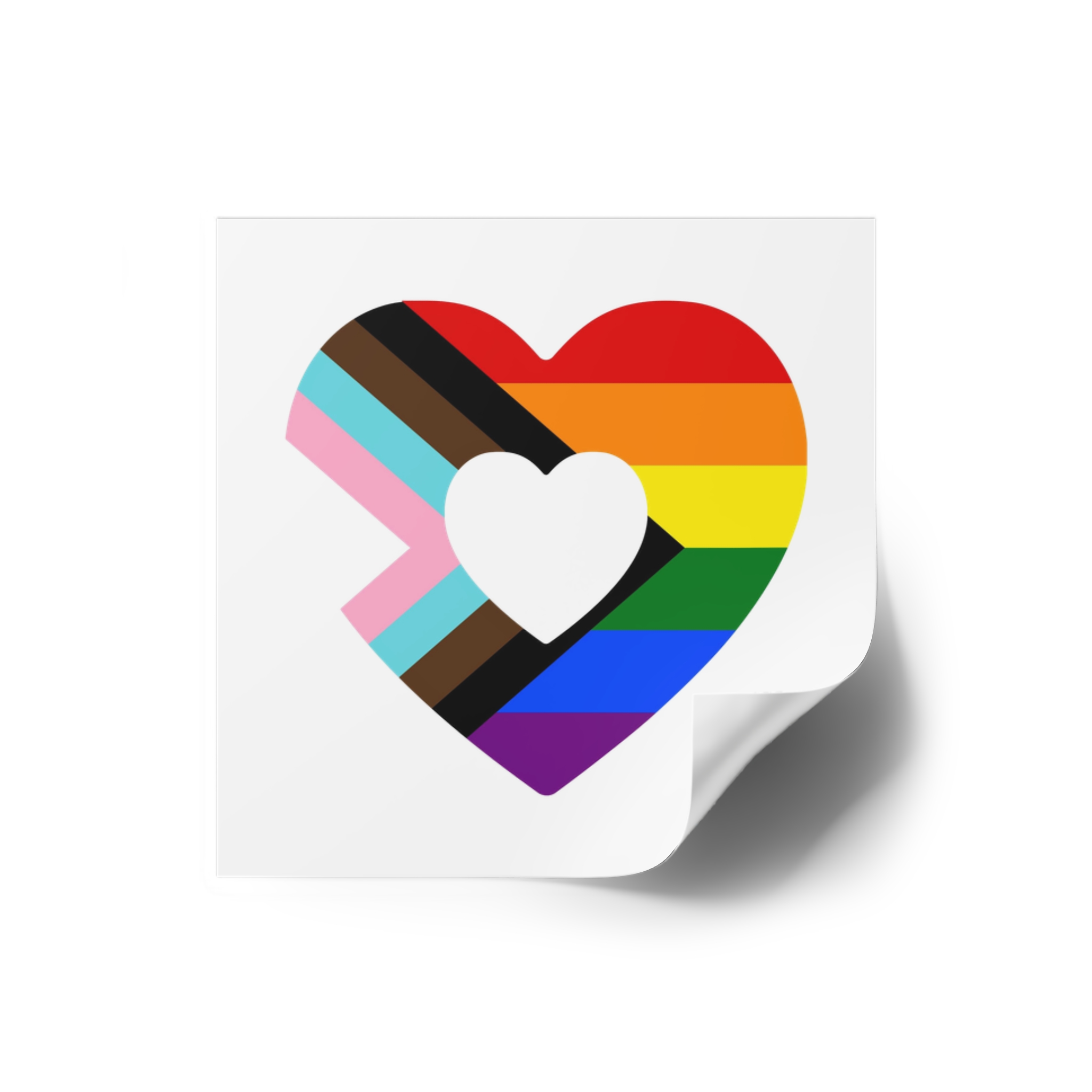 Progress Pride Flag Progress Pride Rainbow Flags Lgbtq Flag Laminate Stickers Square - Image 14