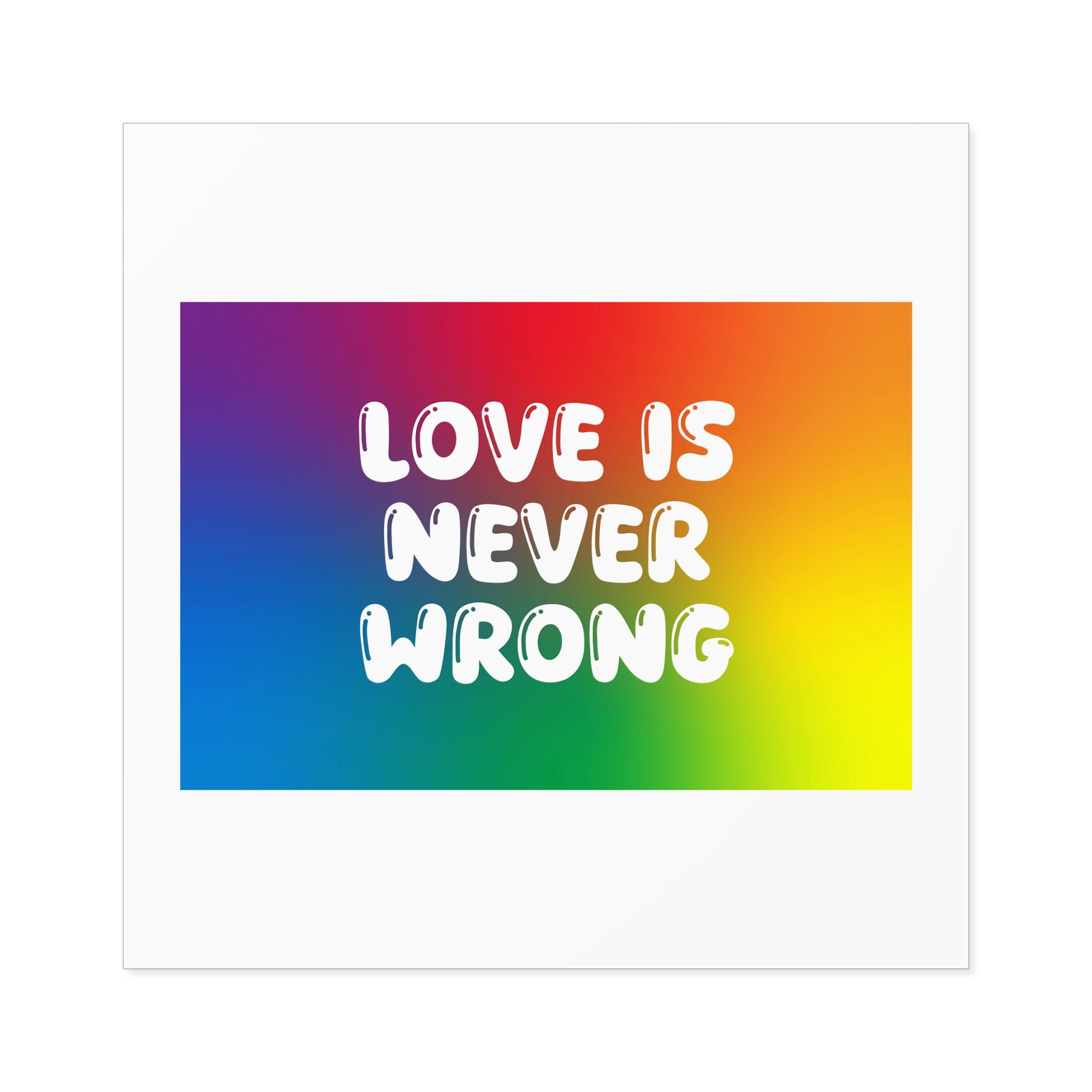 Horizontal Pride Month Vector Background Rainbow Colors Quote Typography Poster Banner Laminate Stickers Square - Image 49