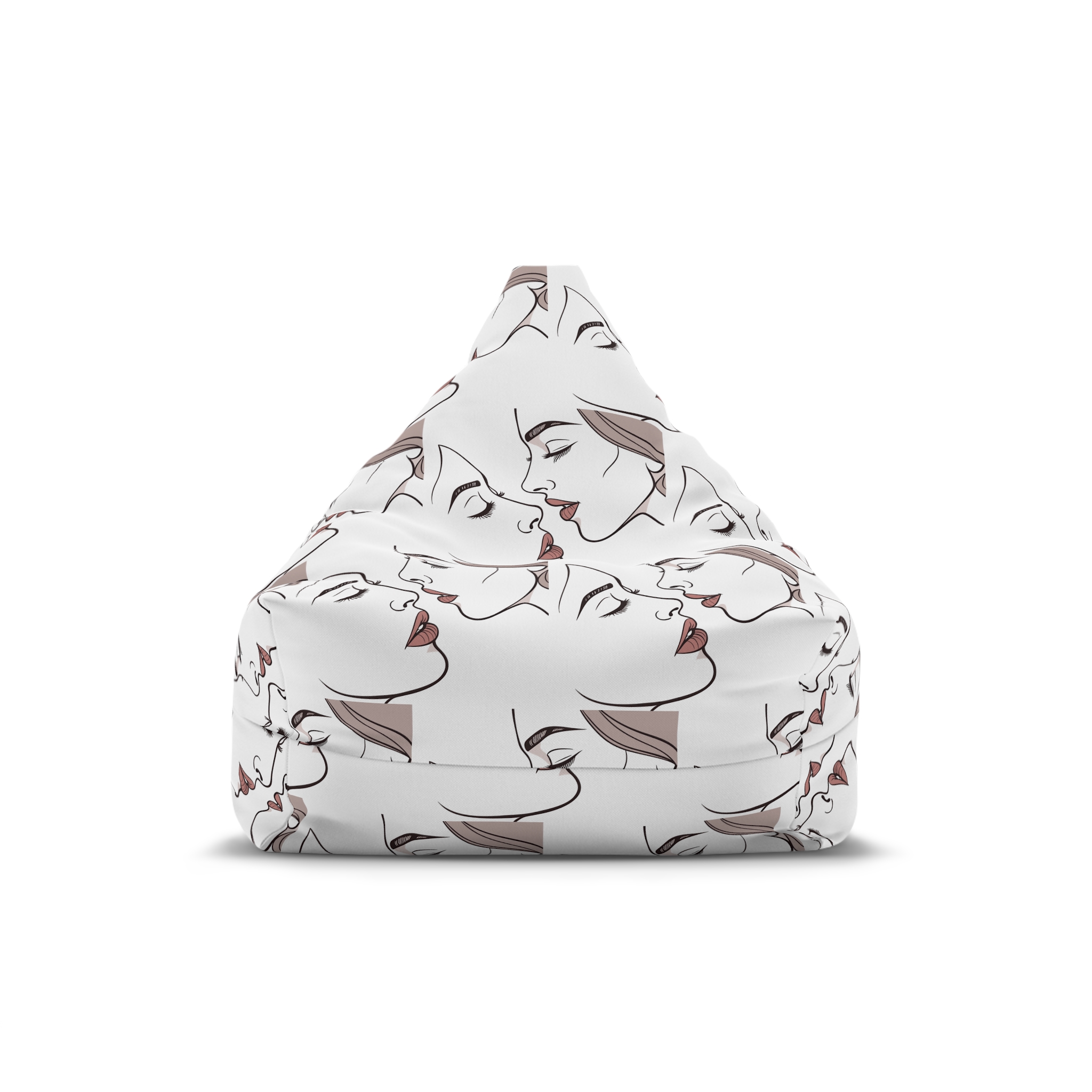 Perfect Lip Set Open Close Smooches (1) Bean Bag Chair Cover