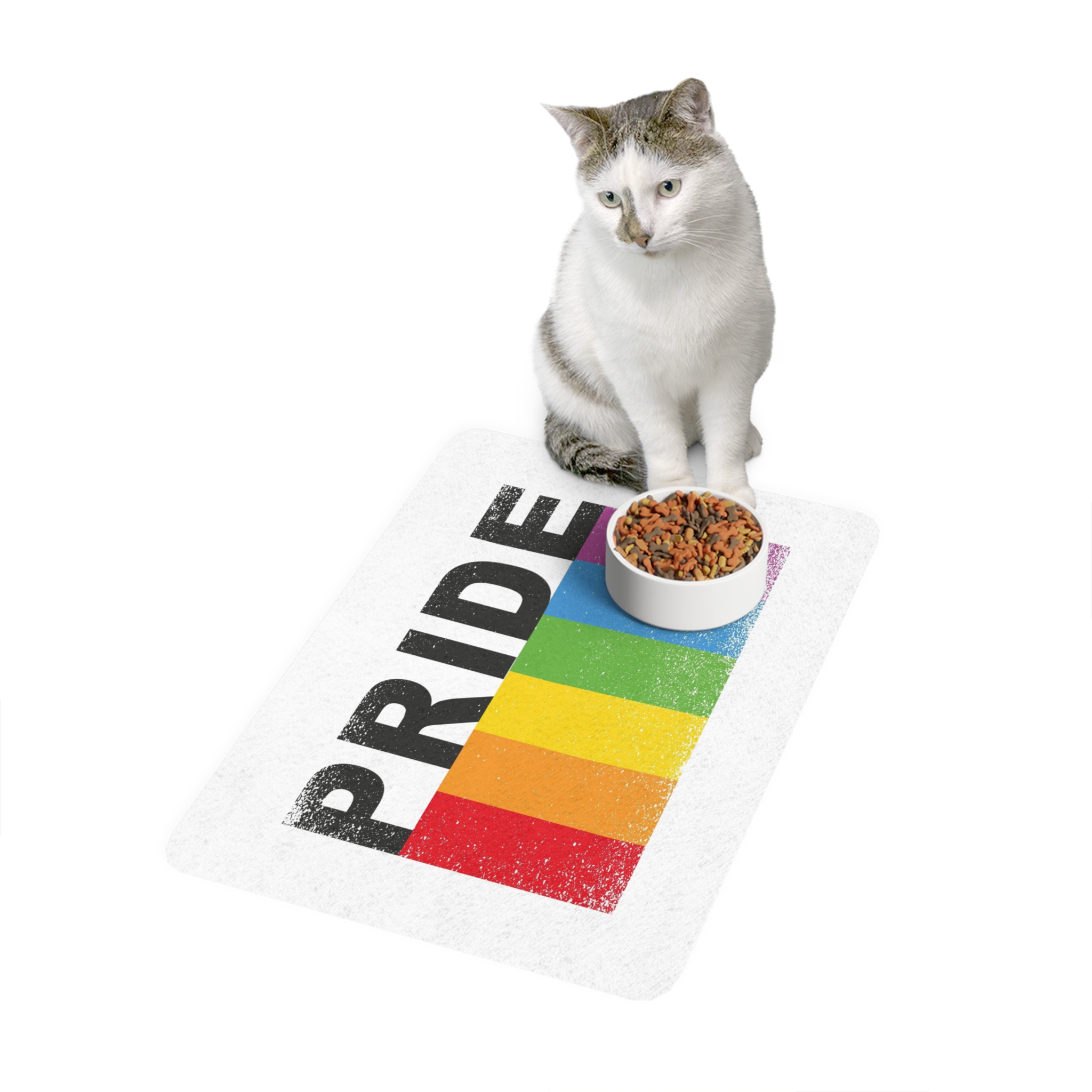 Pride Banner Pet Food Mat 12x18 - Image 3