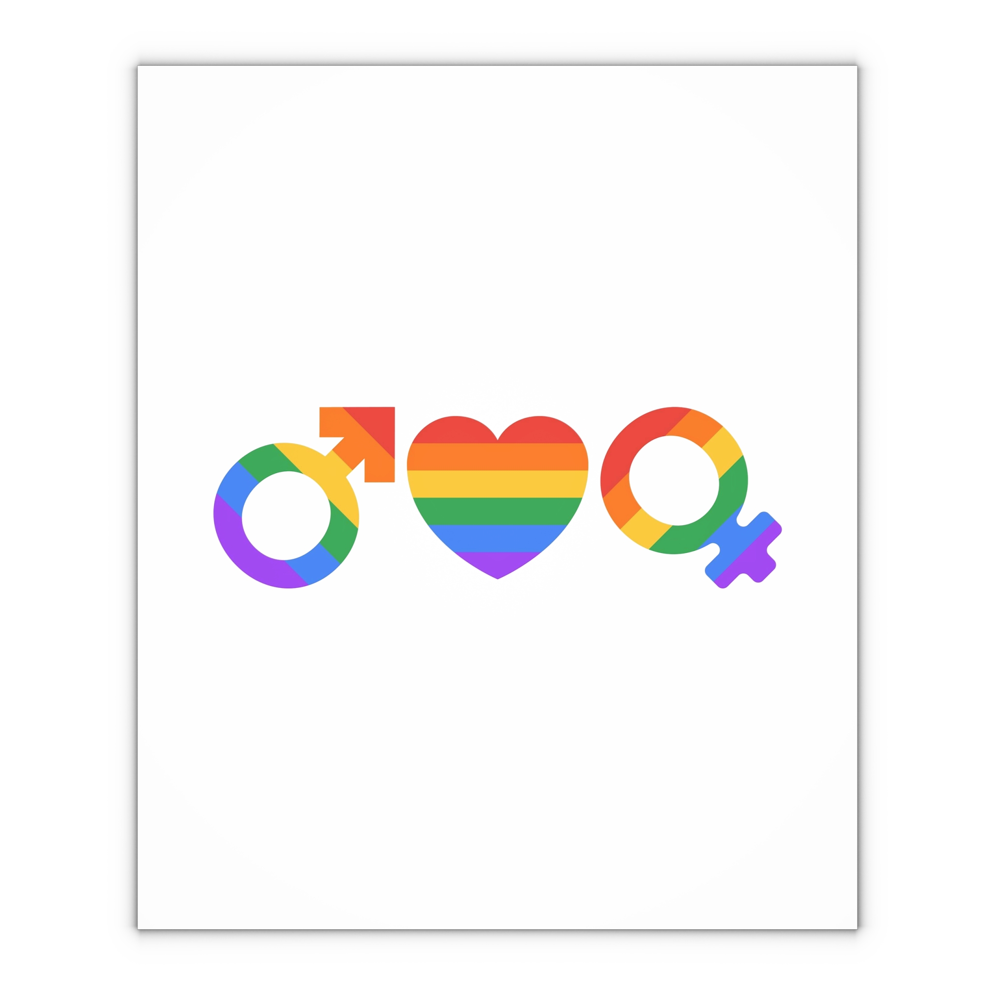Lgbt Pride Month June Lesbian Gay Bisexual Transgender Lgbtq Flag Rainbow Vector(2) Gift Wrapping Paper Sheets 1pc - Image 4