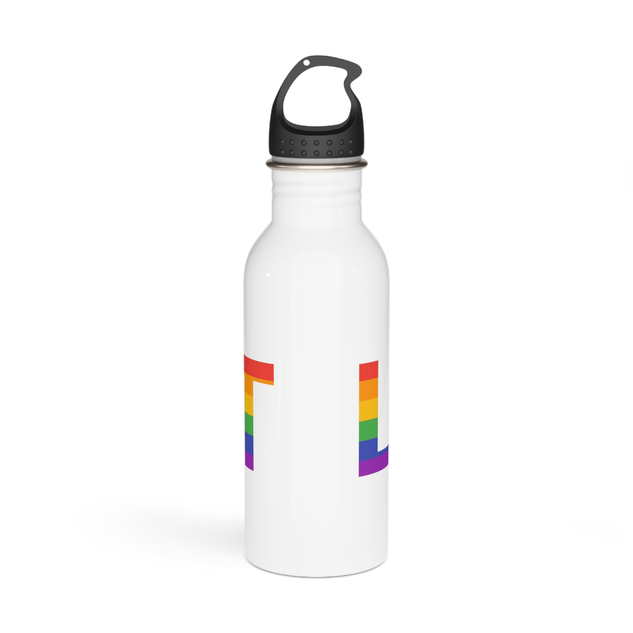 Lgbt Rainbow Colors Lgbt Logo Stainless Steel Water Bottle - Image 3