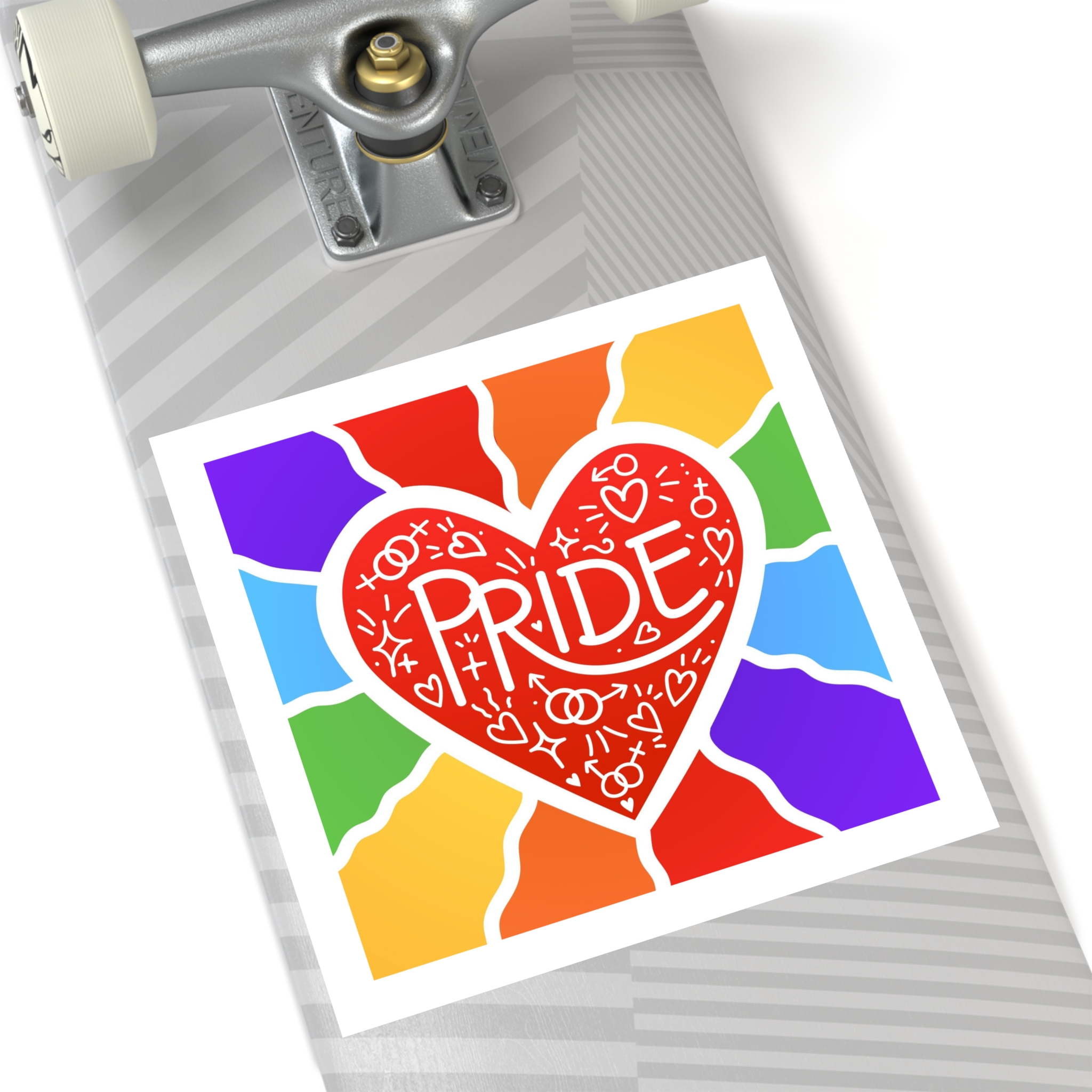 Pride Day Concept Illustration Laminate Stickers Square - Image 60