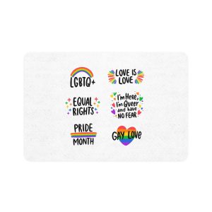Labels Design Pride Day Event (1) Pet Food Mat 12x18