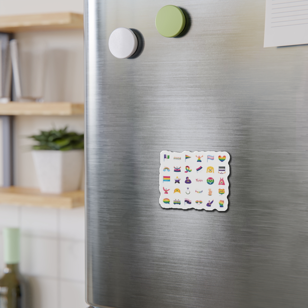 Set Icons With Lgbtq Community Symbols Die Cut Magnets - Image 6
