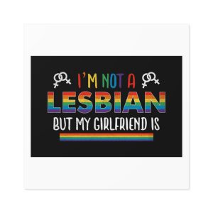 Pride Gay Rainbow Typography Vector Premium T Shirt(4) Laminate Stickers Square