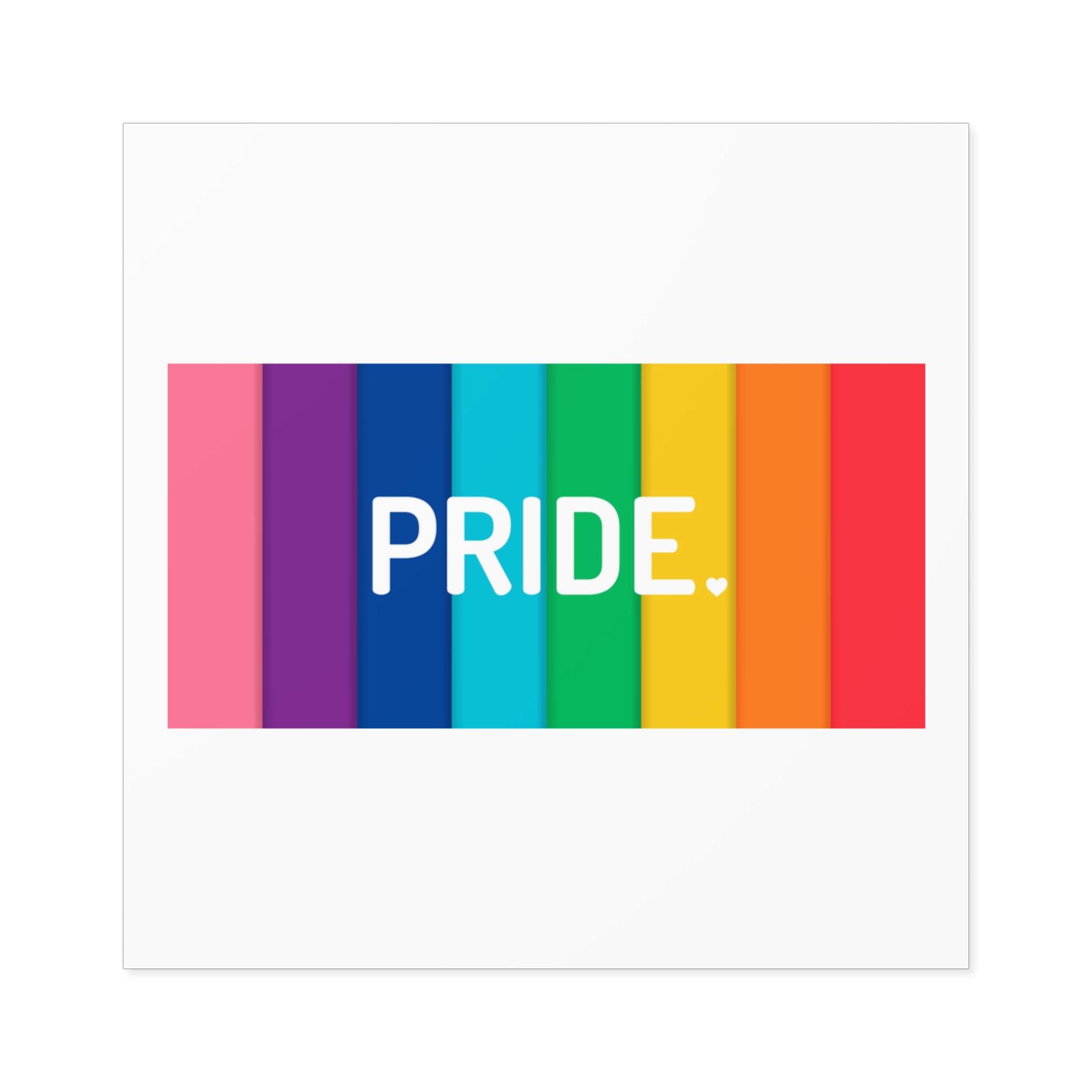 Rainbow Colored Background With Pride Concept Pride Month Laminate Stickers Square - Image 25