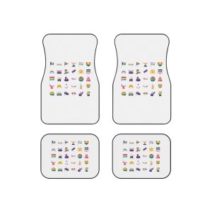 Set Icons With Lgbtq Community Symbols Car Mats Set Of 4