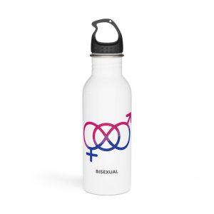 Bisexual Orientation Identity Symbol Stainless Steel Water Bottle