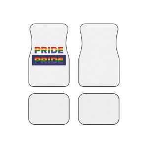 Lgbt Pride Month June Lesbian Gay Bisexual Transgender Lgbtq Flag Rainbow Vector(3) Car Mats Set Of 4
