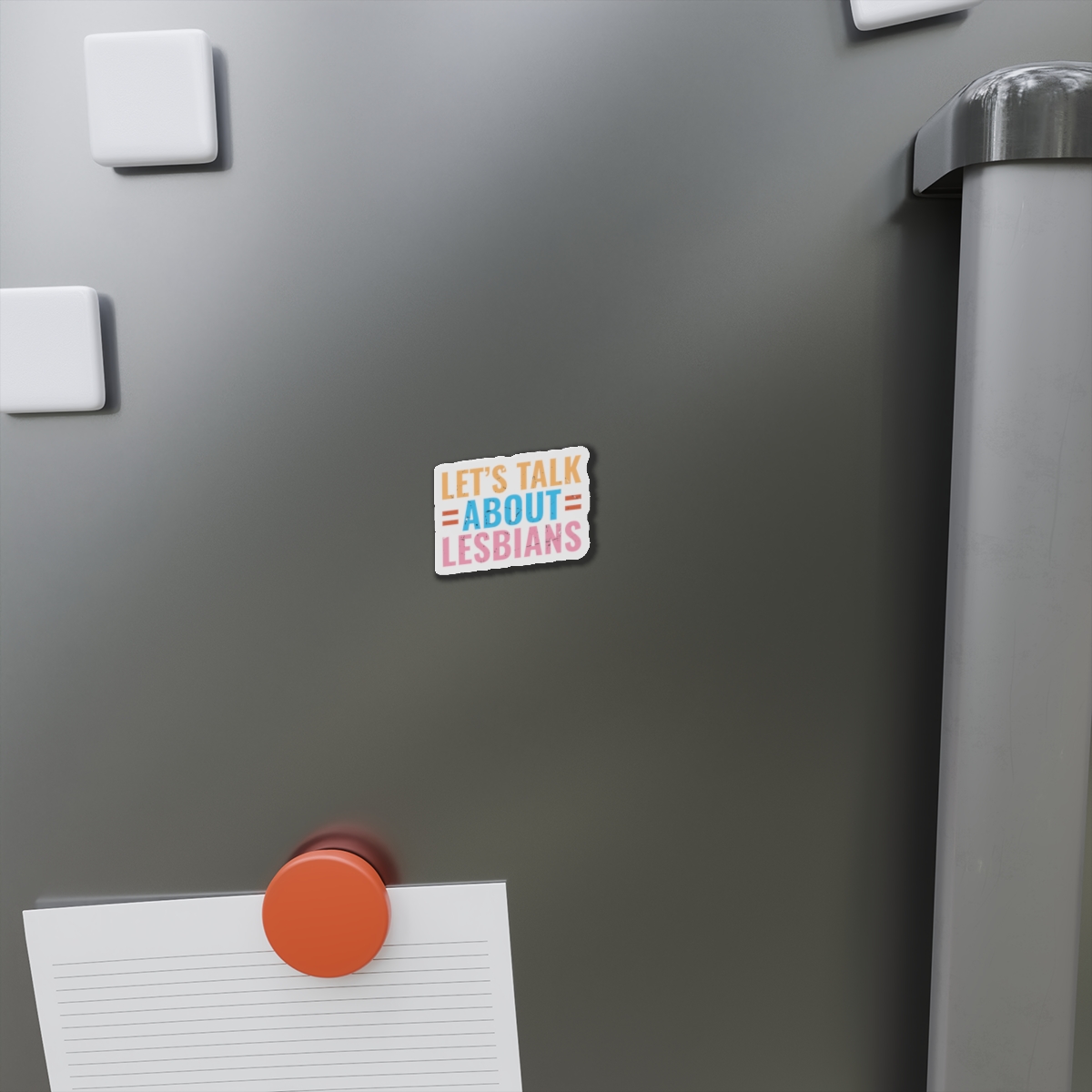 Lets Talk About Lesbians Die Cut Magnets - Image 2