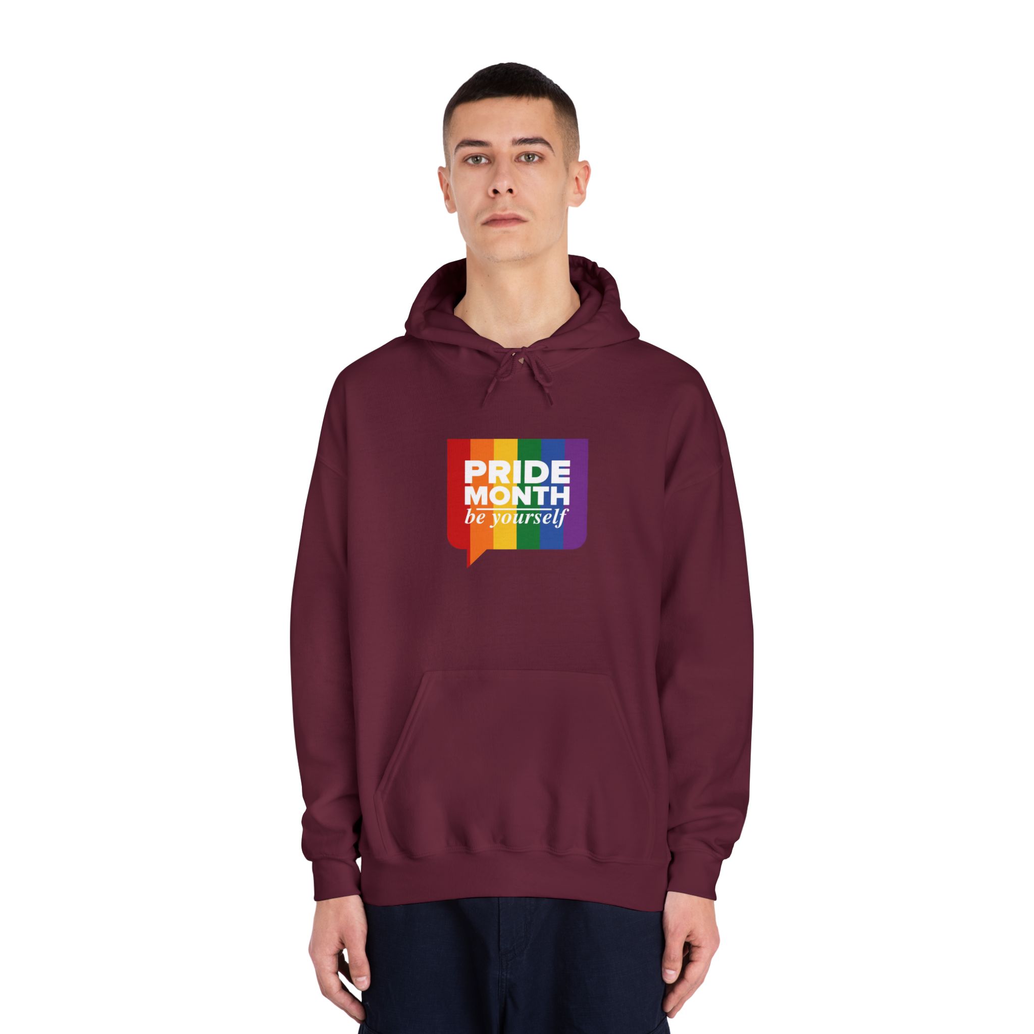 Lgbt Pride Month June Lgbt Flag Rainbow Flag Love Concept Vector Illustration Poster (1) Unisex Dryblend Hooded Sweatshirt - Image 19