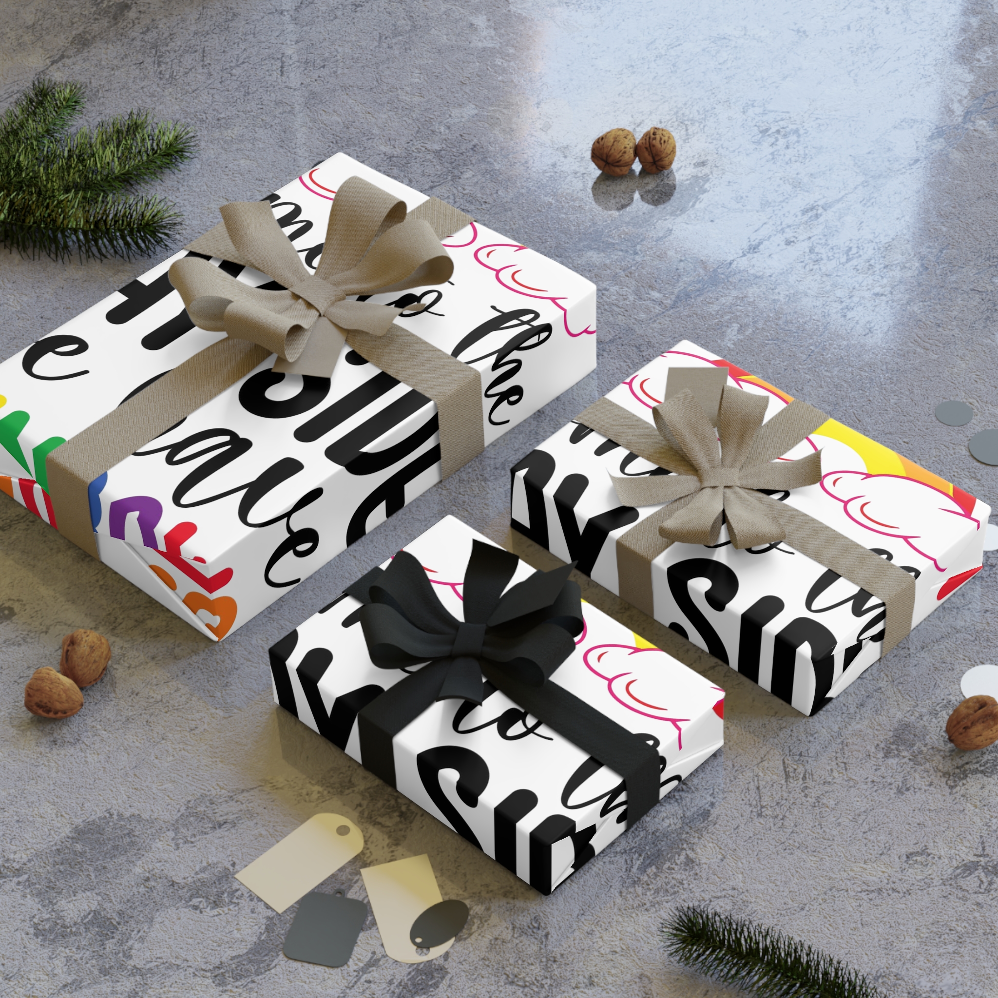 Gay Pride Svg Design Gift Wrapping Paper Rolls 1pc - Image 4