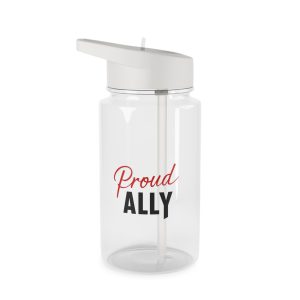 Proud Ally T Shirt Design Isolated White Background Tritan Water Bottle