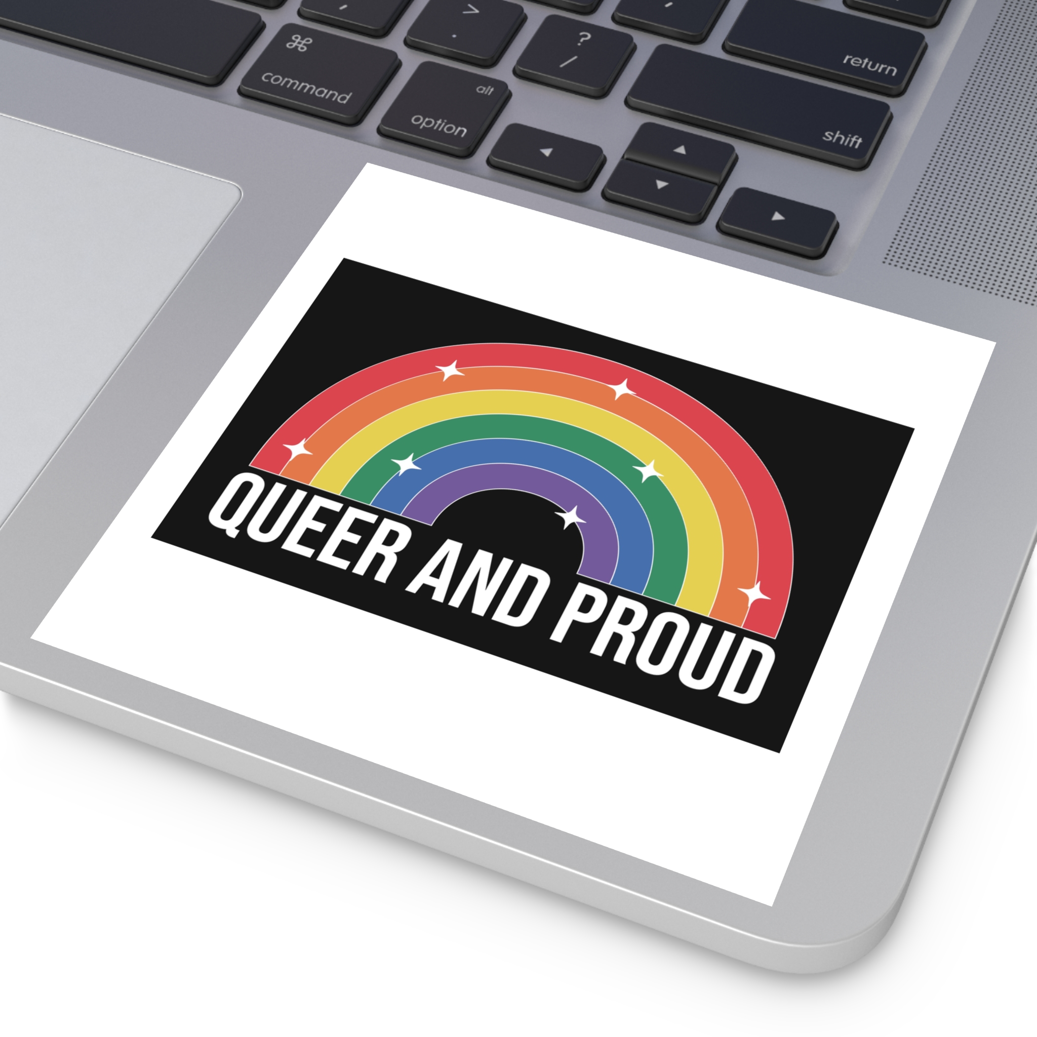 Pride Lgbtq Gay Typography Vector Tshirt Design(3) Laminate Stickers Square - Image 43