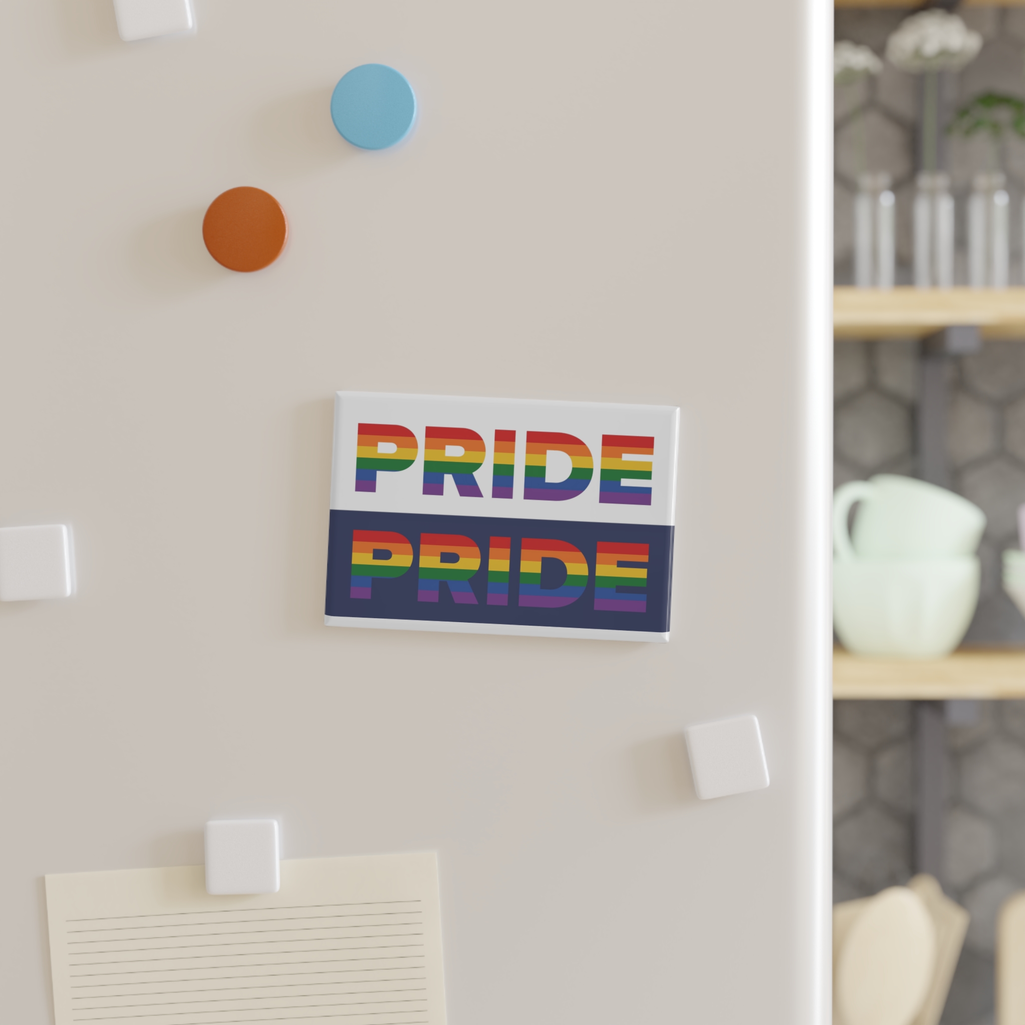 Lgbt Pride Month June Lesbian Gay Bisexual Transgender Lgbtq Flag Rainbow Vector(3) Button Magnet Rectangle 1 And 10 Pcs - Image 7