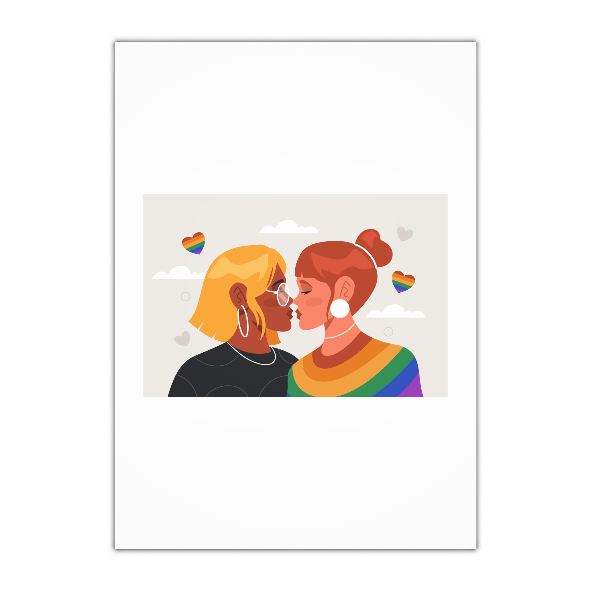Lesbian Pride Design 2D6E22 Gift Wrapping Paper Sheets 1pc