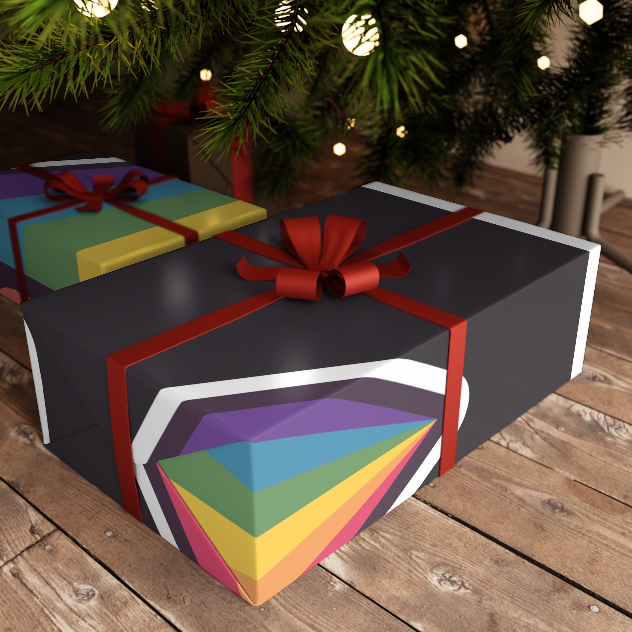 Pride With Rainbow Gift Wrapping Paper Sheets 1pc - Image 6