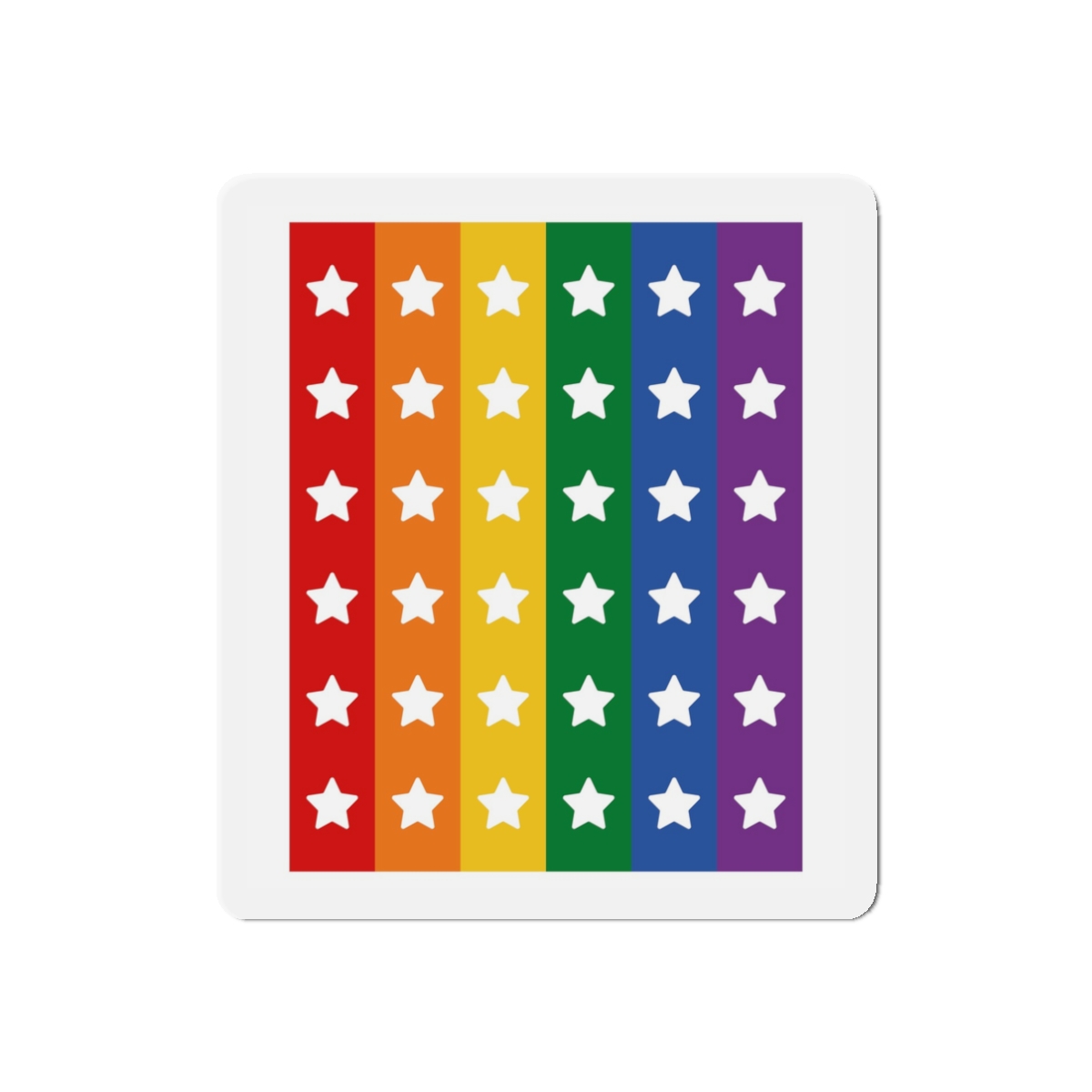 Lgbt Pride Month June Lesbian Gay Bisexual Transgender Lgbtq Flag Rainbow Vector(3) (1) Die Cut Magnets - Image 4