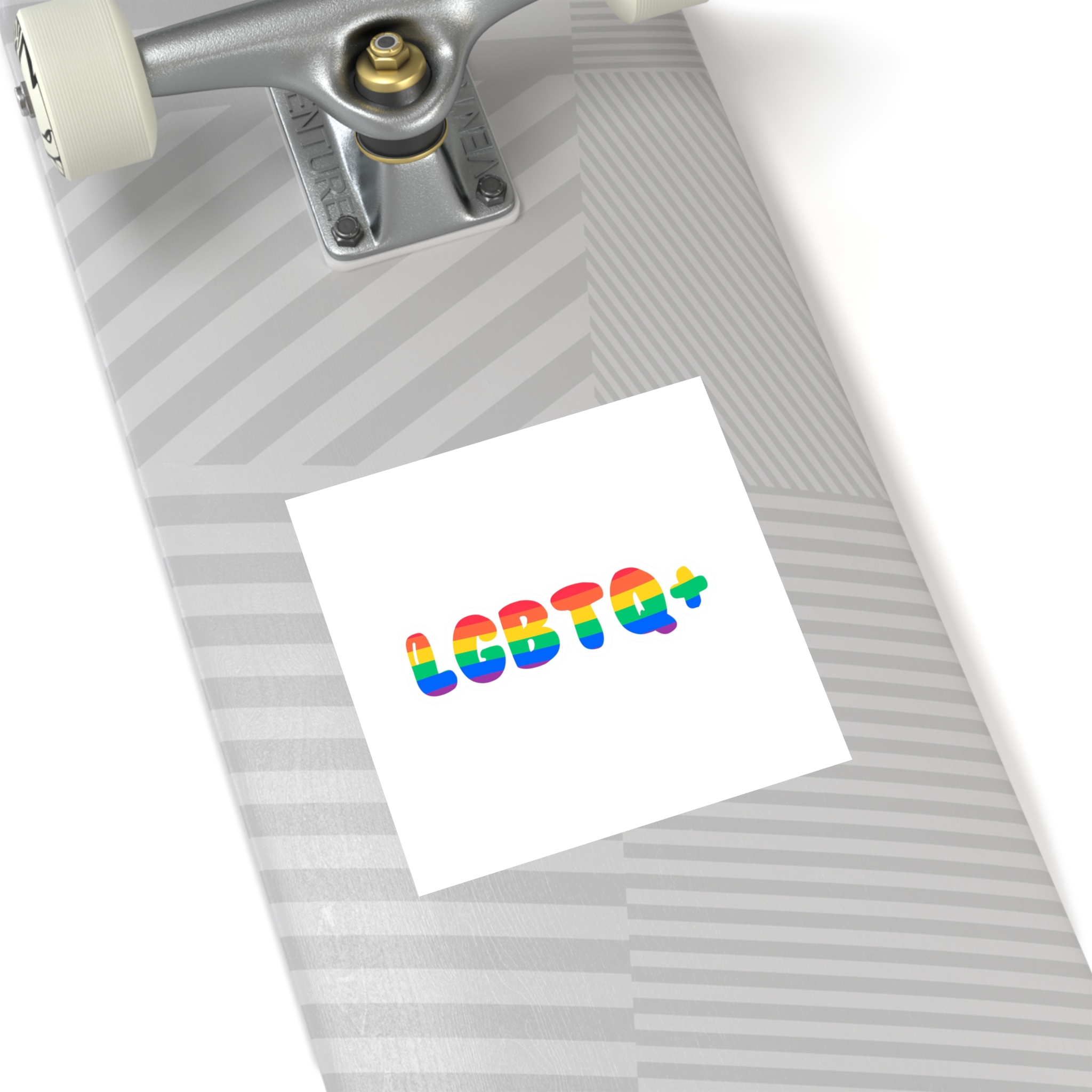 Pride Rainbow Lettering Text Writing Pattern Freedom Love Heart Homo Colors Flag Parade Lgbtq Flag W Laminate Stickers Square - Image 76