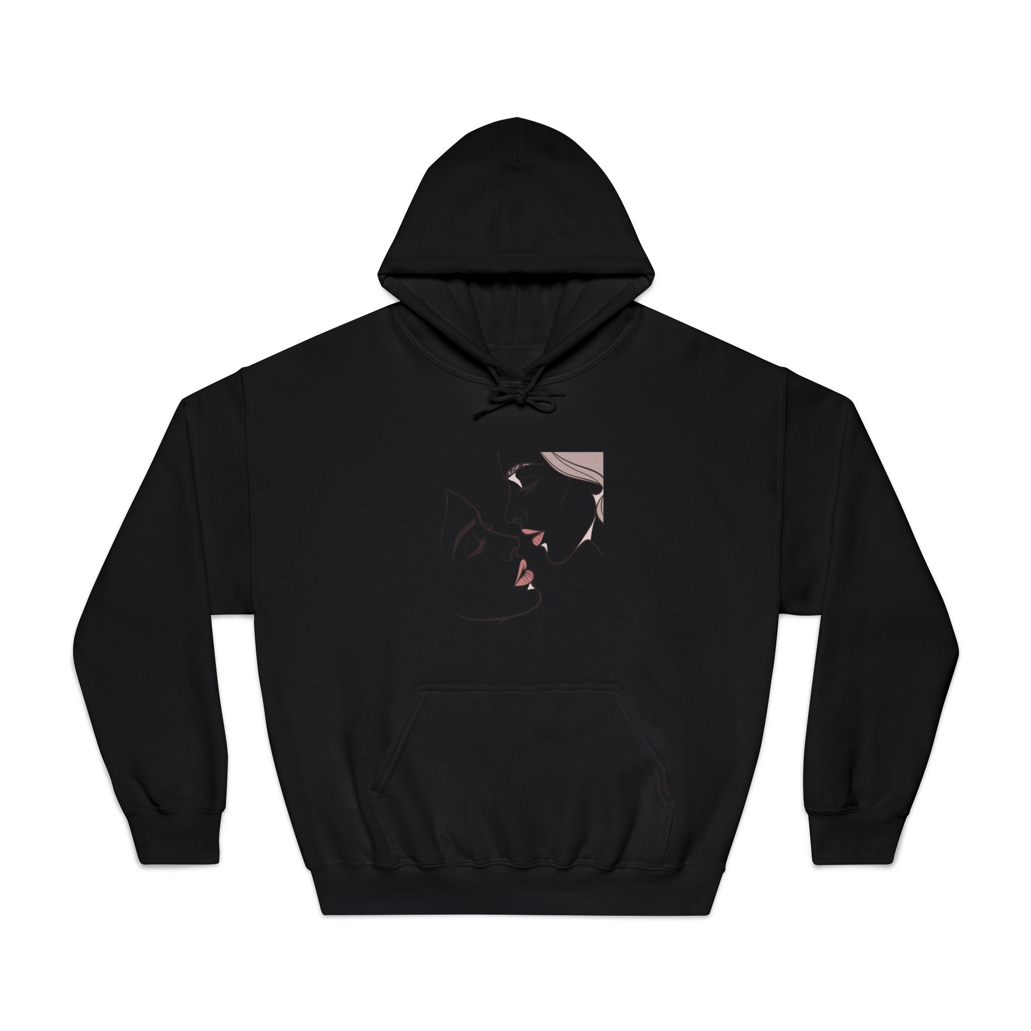 Perfect Lip Set Open Close Smooches (1) Unisex Dryblend Hooded Sweatshirt - Image 9
