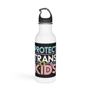 Protect Trans Kids Stainless Steel Water Bottle