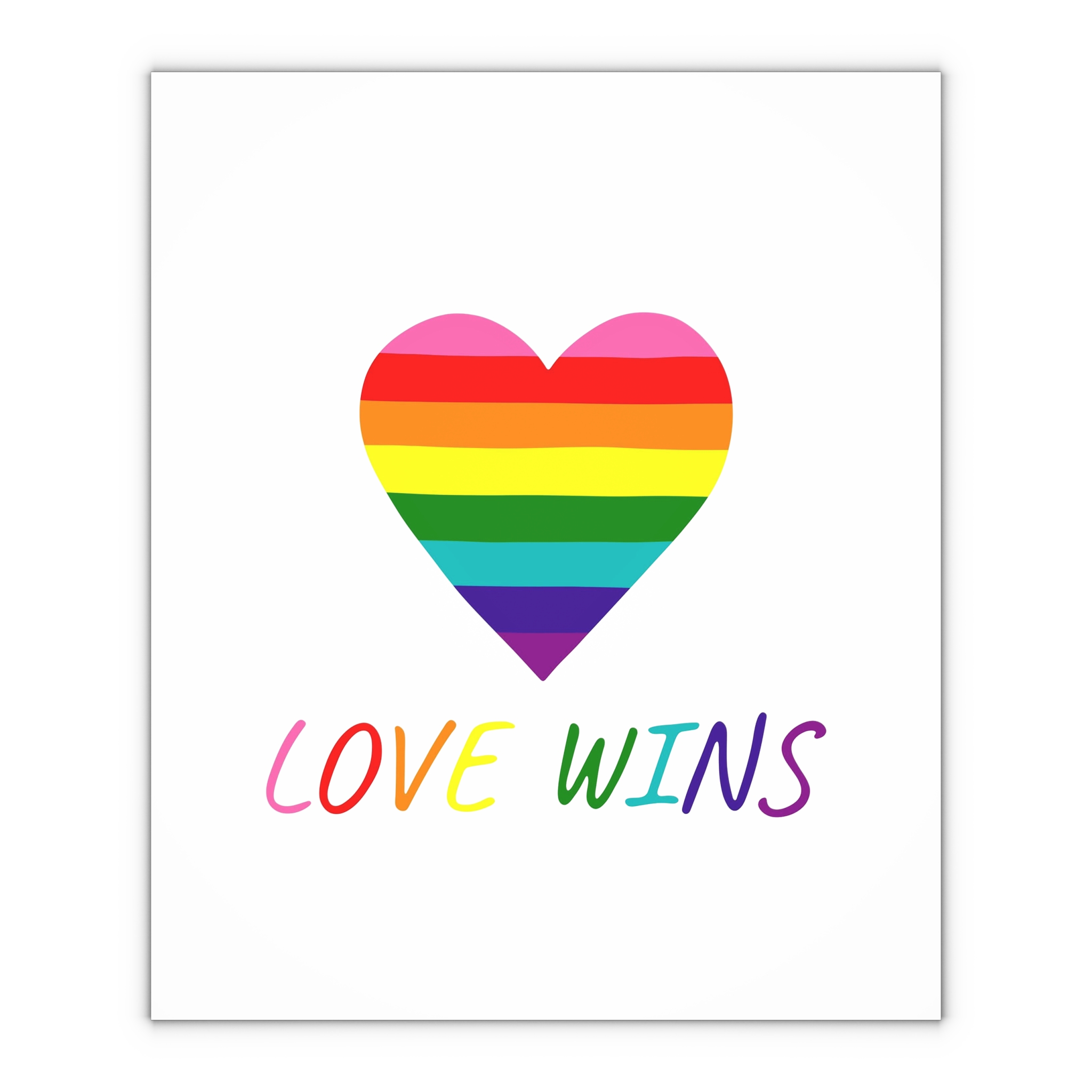 Colorful Heart Shape Genderqueer Pride Flag Happy Pride Day Lgbtqia Community Pride Month Vector Hand Drawn Doodle Posters Stickers Logo Cards Gift Wrapping Paper Sheets 1pc - Image 4