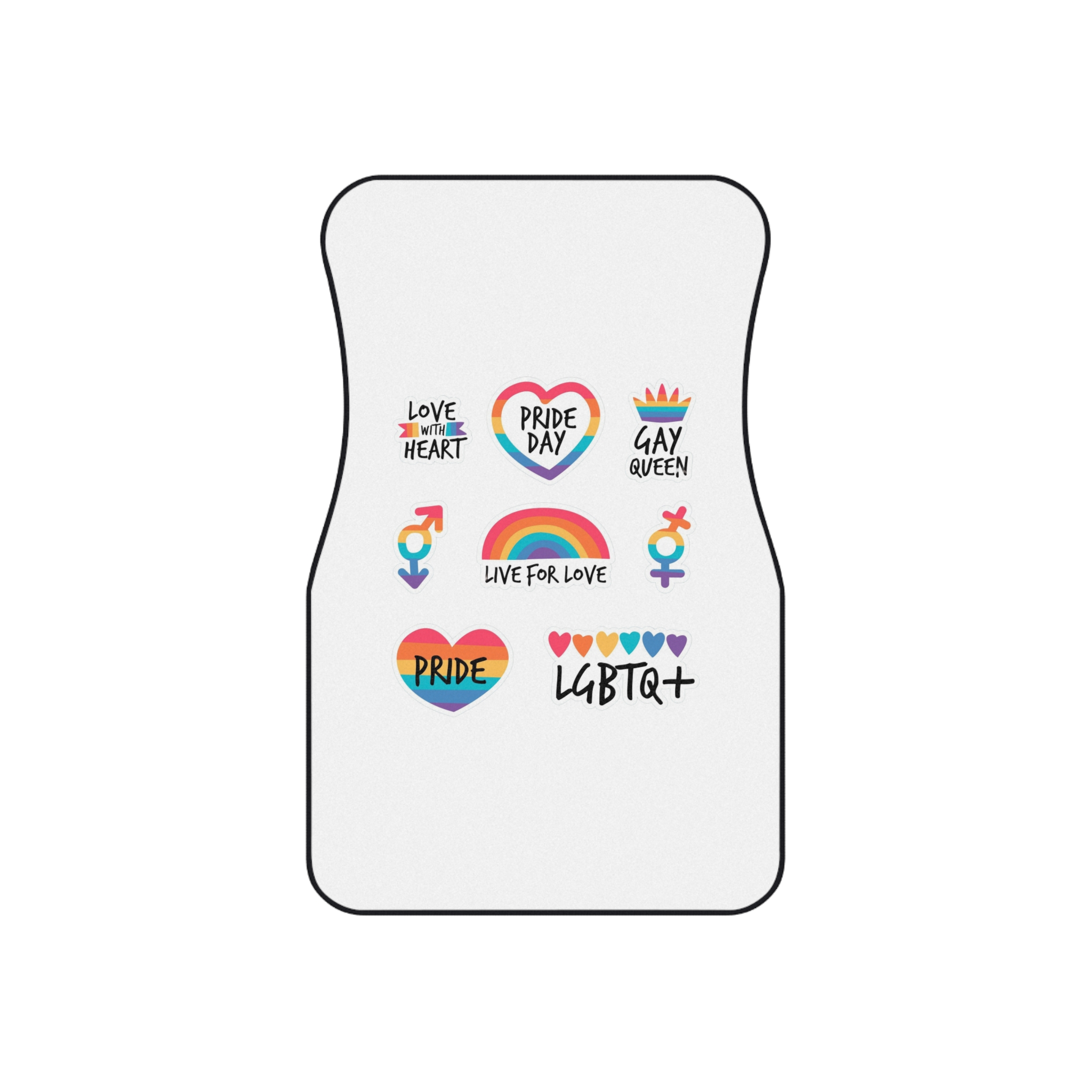 Pride Day Label Set Car Mats Set Of 4 - Image 2