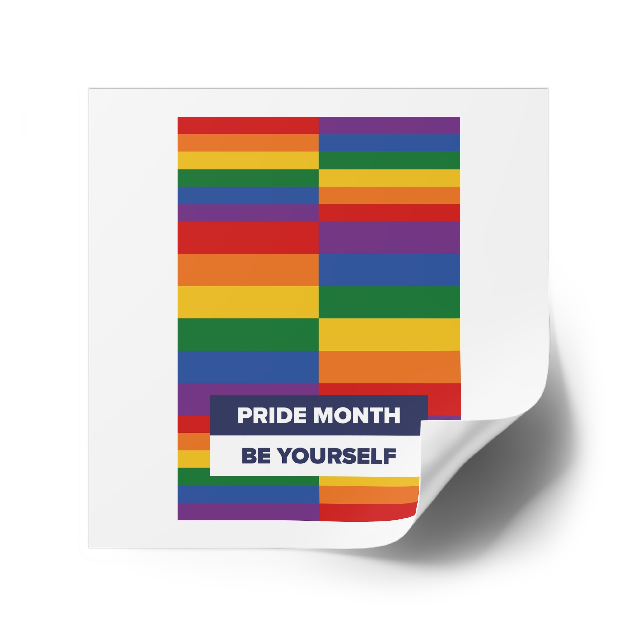 Lgbt Pride Month June Lesbian Gay Bisexual Transgender Lgbtq Flag Rainbow Vector(3) Laminate Stickers Square - Image 46